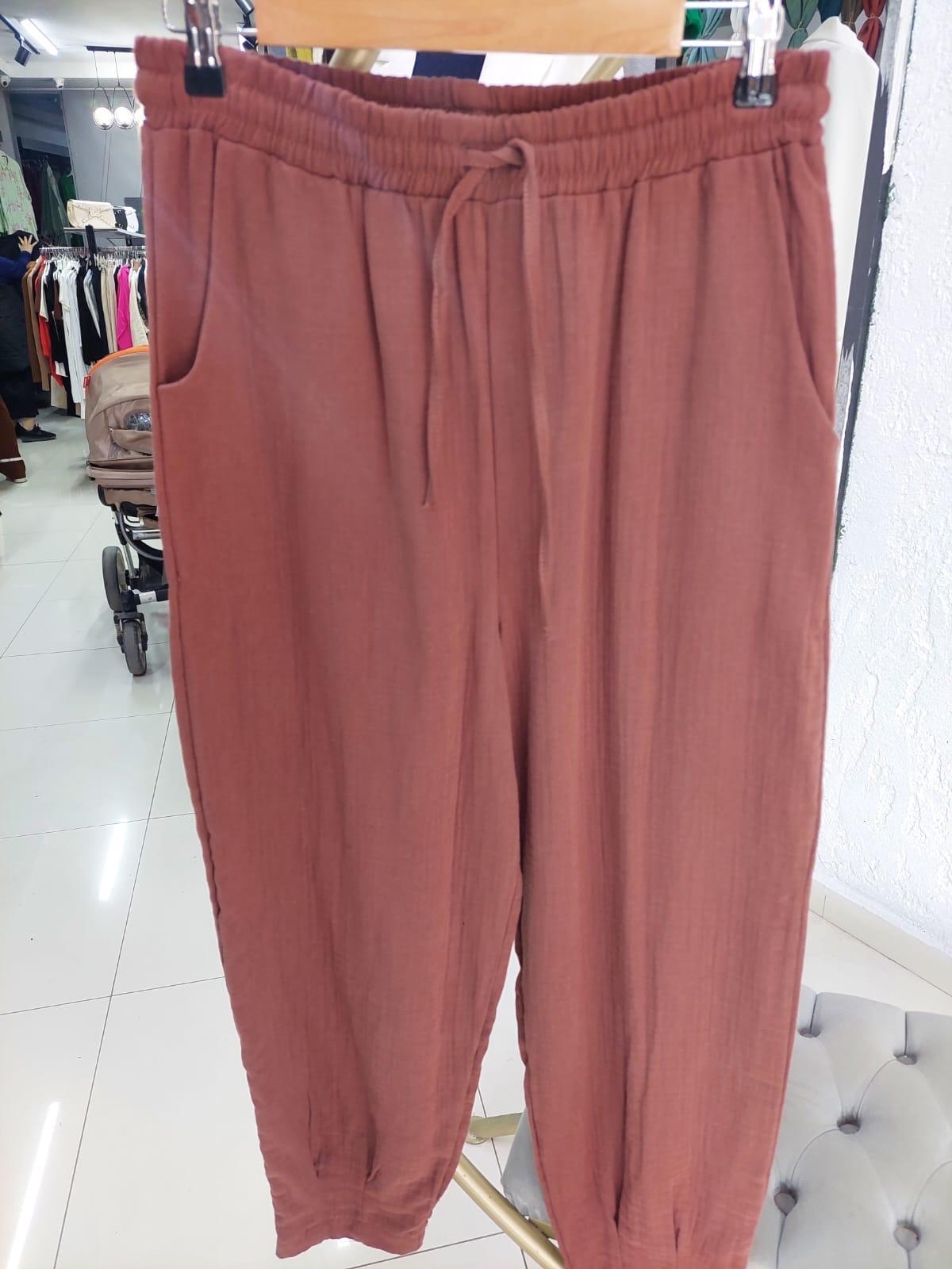 26039 PANTOLON KAHVERENGİ S-M