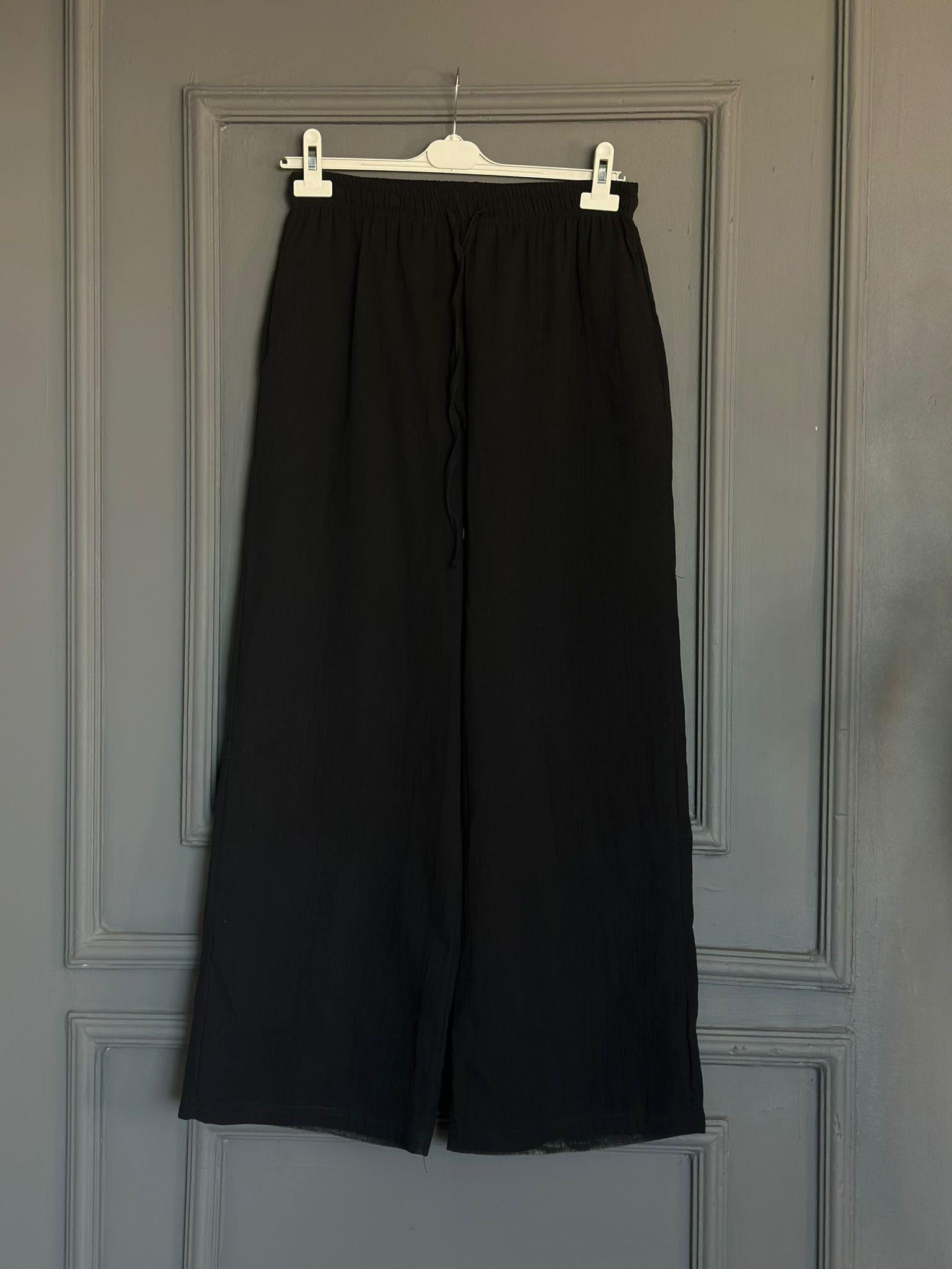 26087 BOL KETEN SİYAH  PANTOLON 