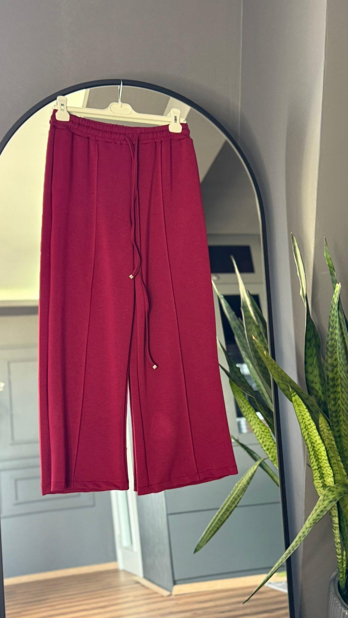 26107 OYSHO KUMAŞ PANTOLON MÜRDÜM 