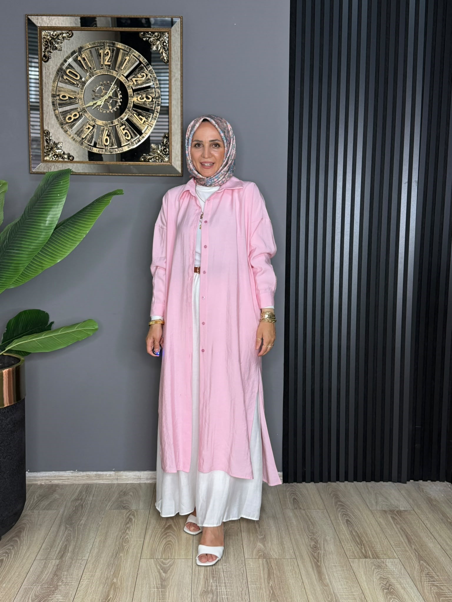 2760 FERACE TUNİK PEMBE