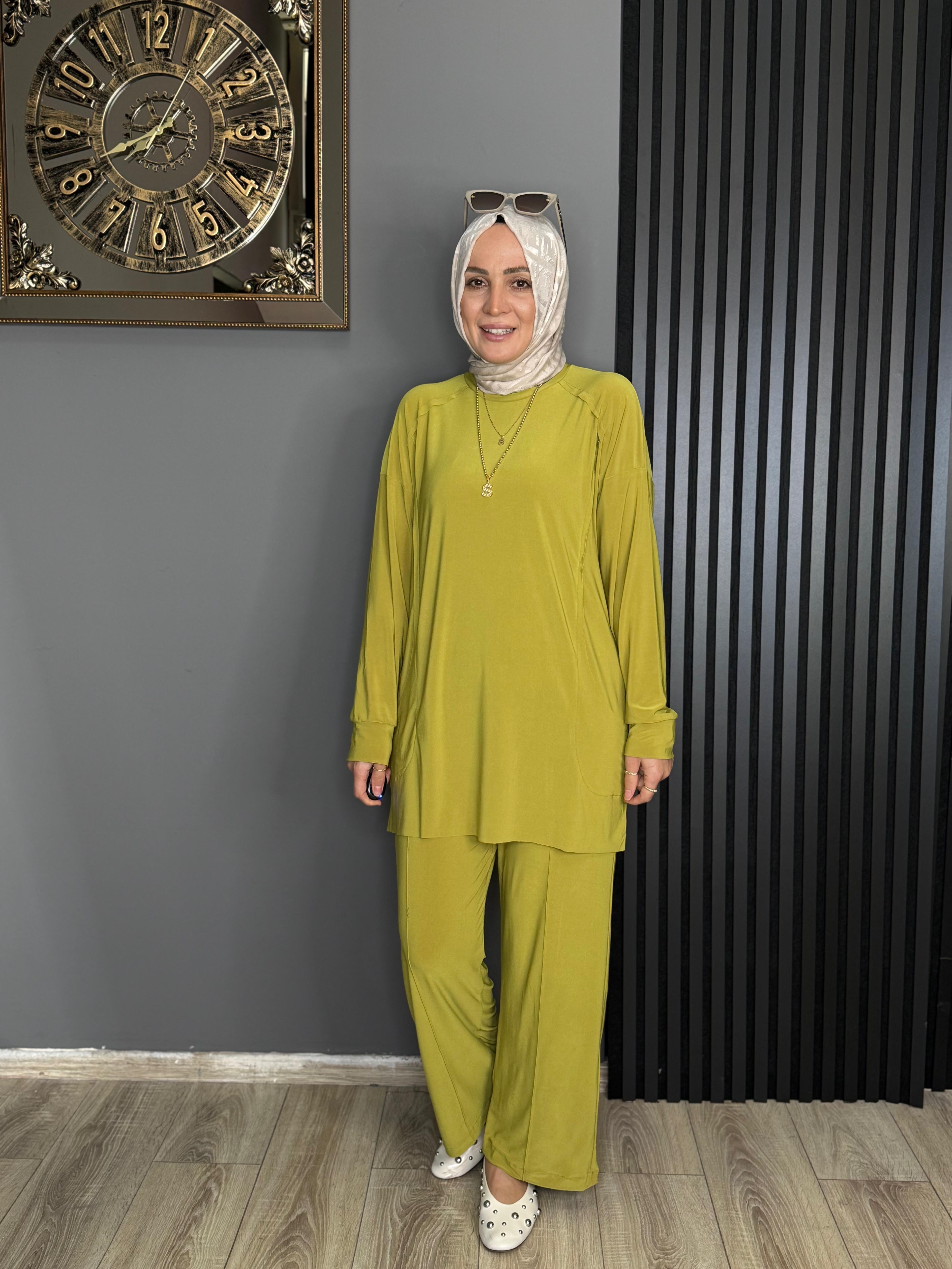4002 CEPLİ SENDY KUMAŞ TAKIM YAĞ YEŞİLİ 