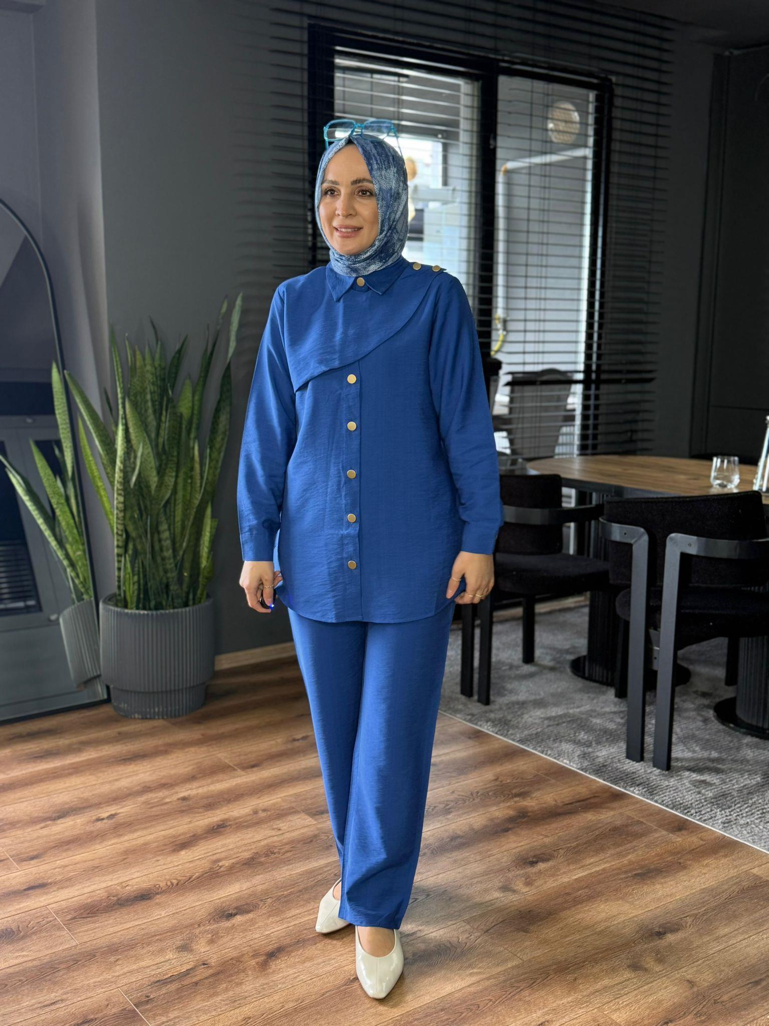 5835 PERVAZ DETAY TAKIM MAVİ 