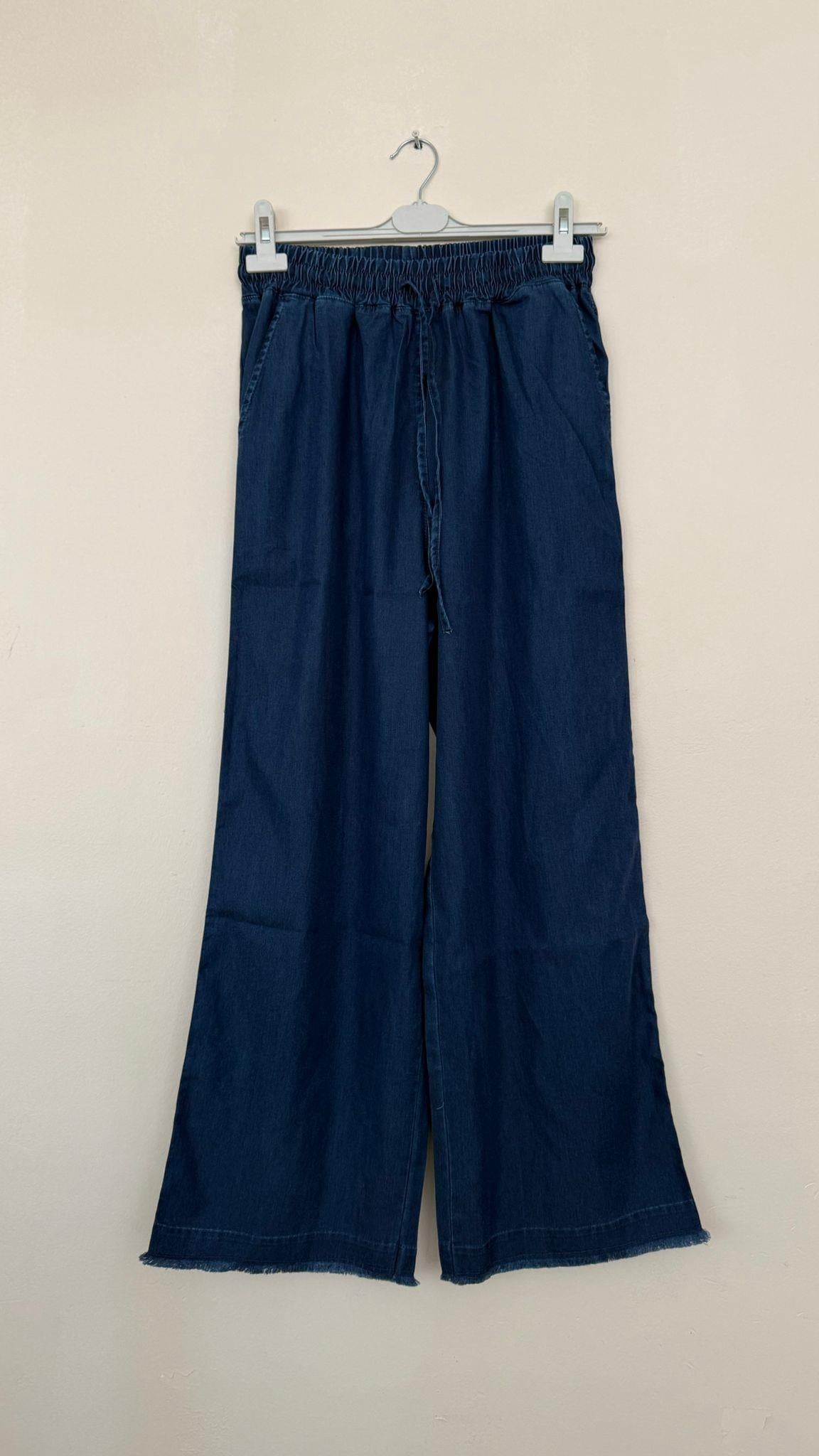 5876 LACİVERT TENSEL KUMAŞ PANTOLON 