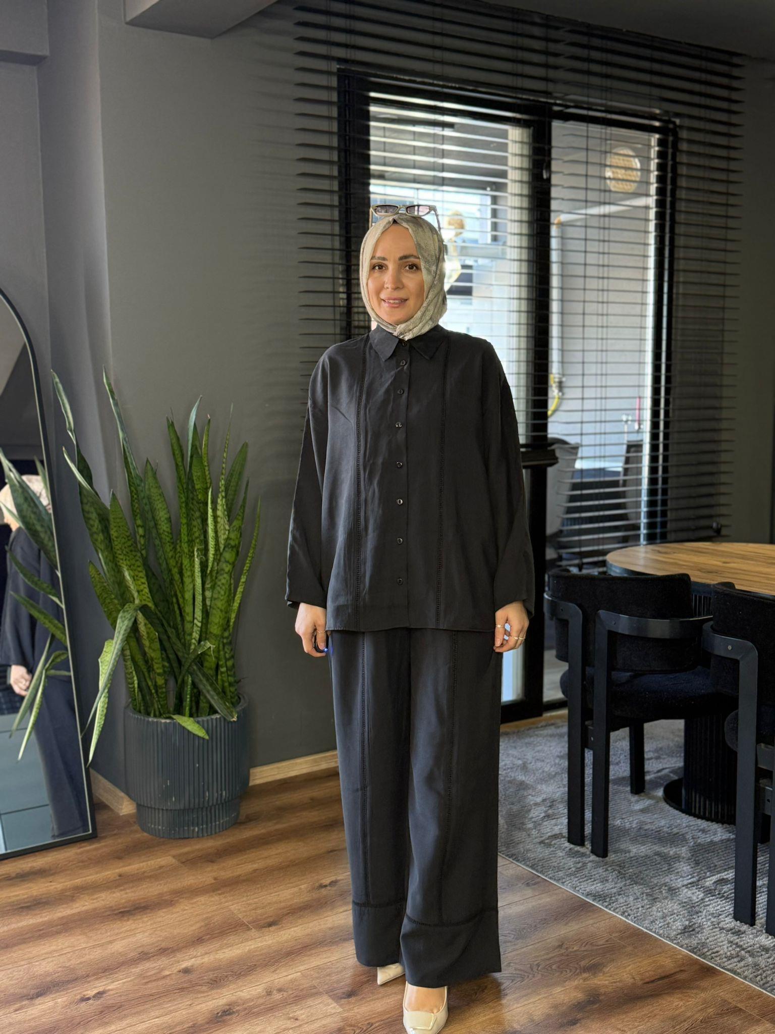 6231 BEGONVİL TAKIM SİYAH