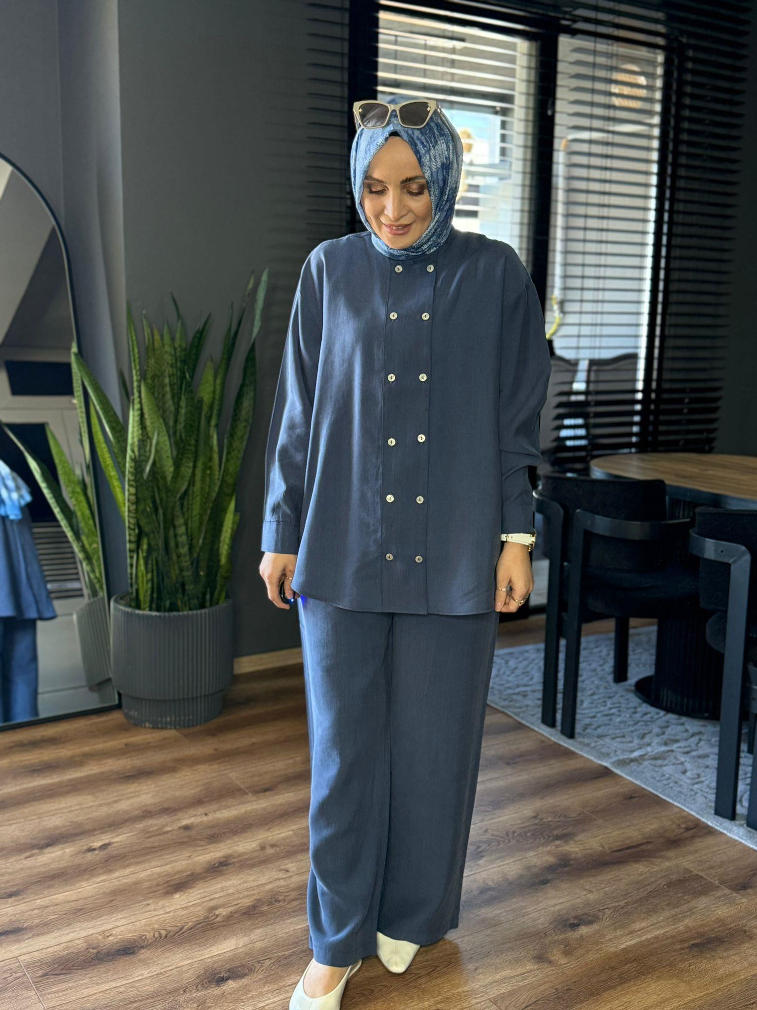 6294 DİK YAKA TAKIM LACİVERT 