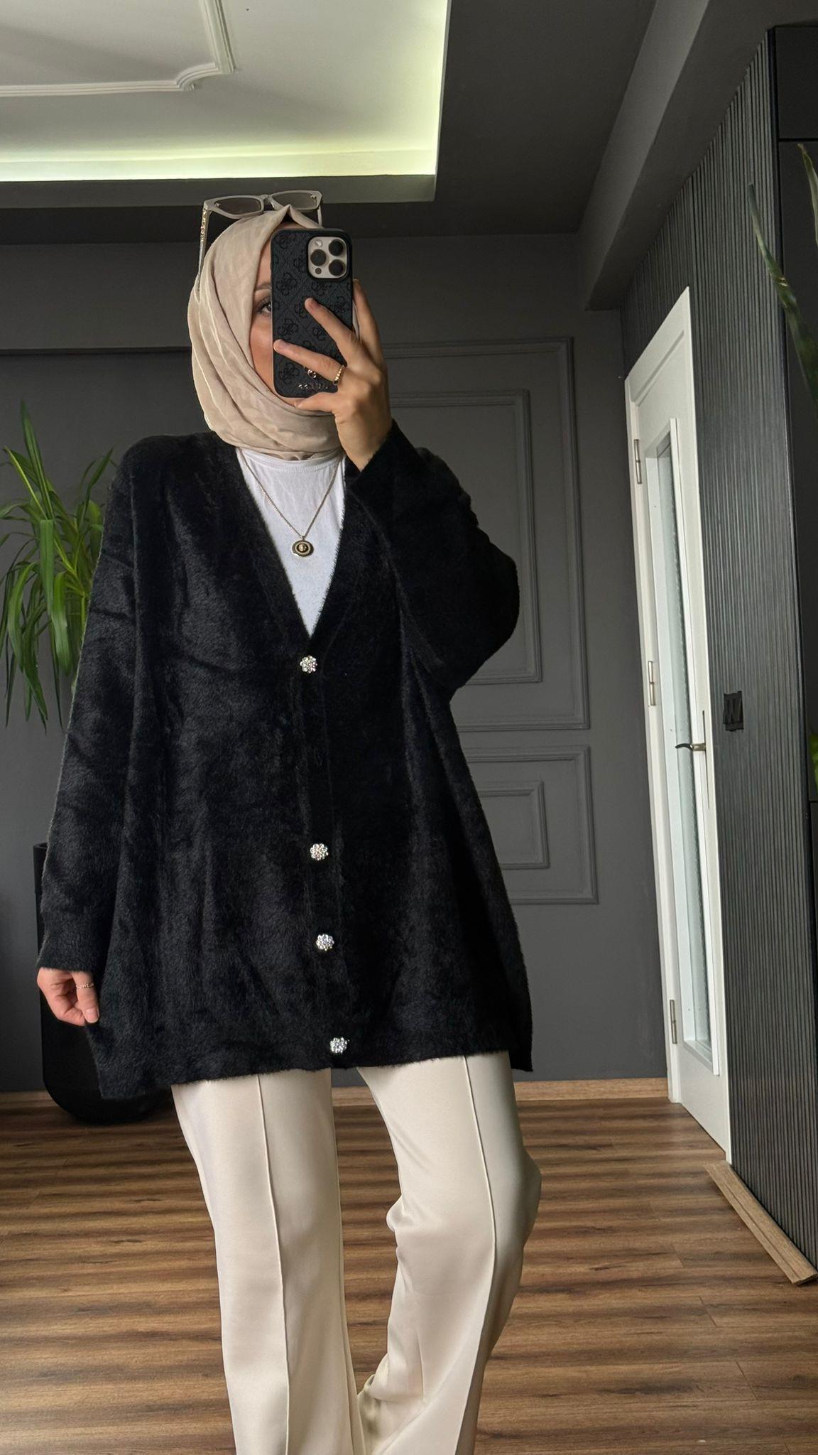 80259 ANGORA HIRKA SİYAH 