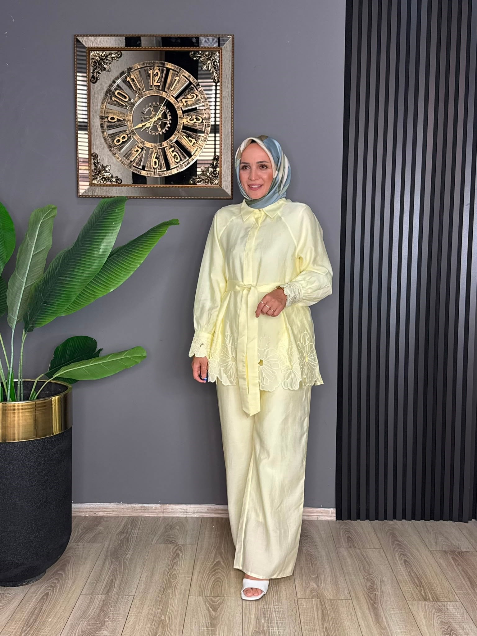 8666 VİOLE TAKIM SARI 