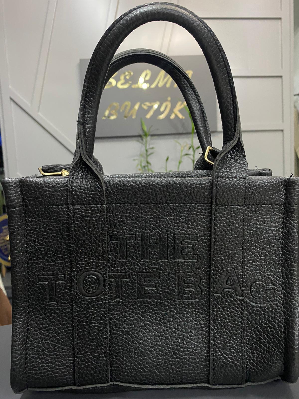 ASKILI DERİ ÇANTA SİYAH