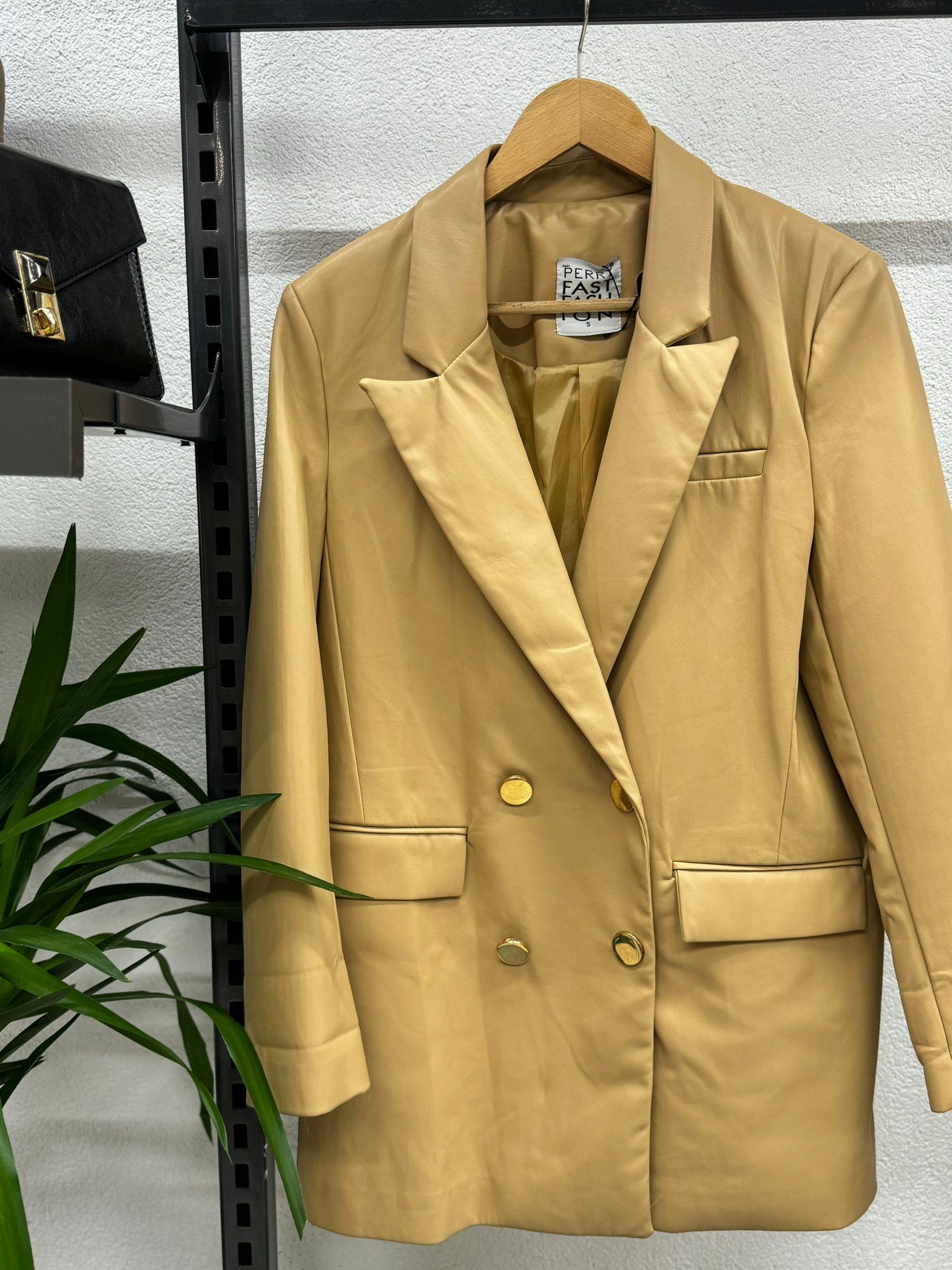 DERİ BLAZER CEKET