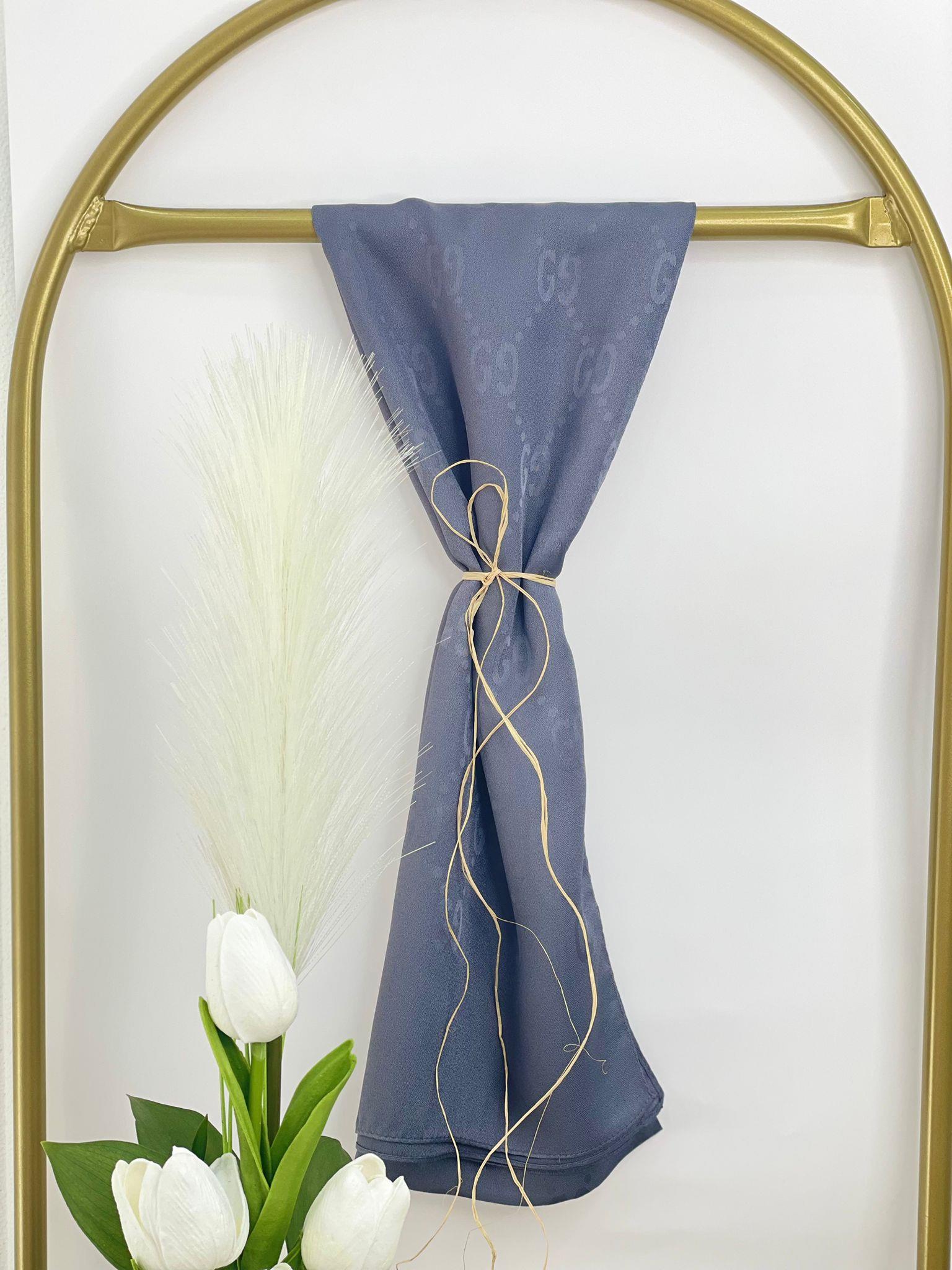 G DESEN ŞAL AÇIK GRİ