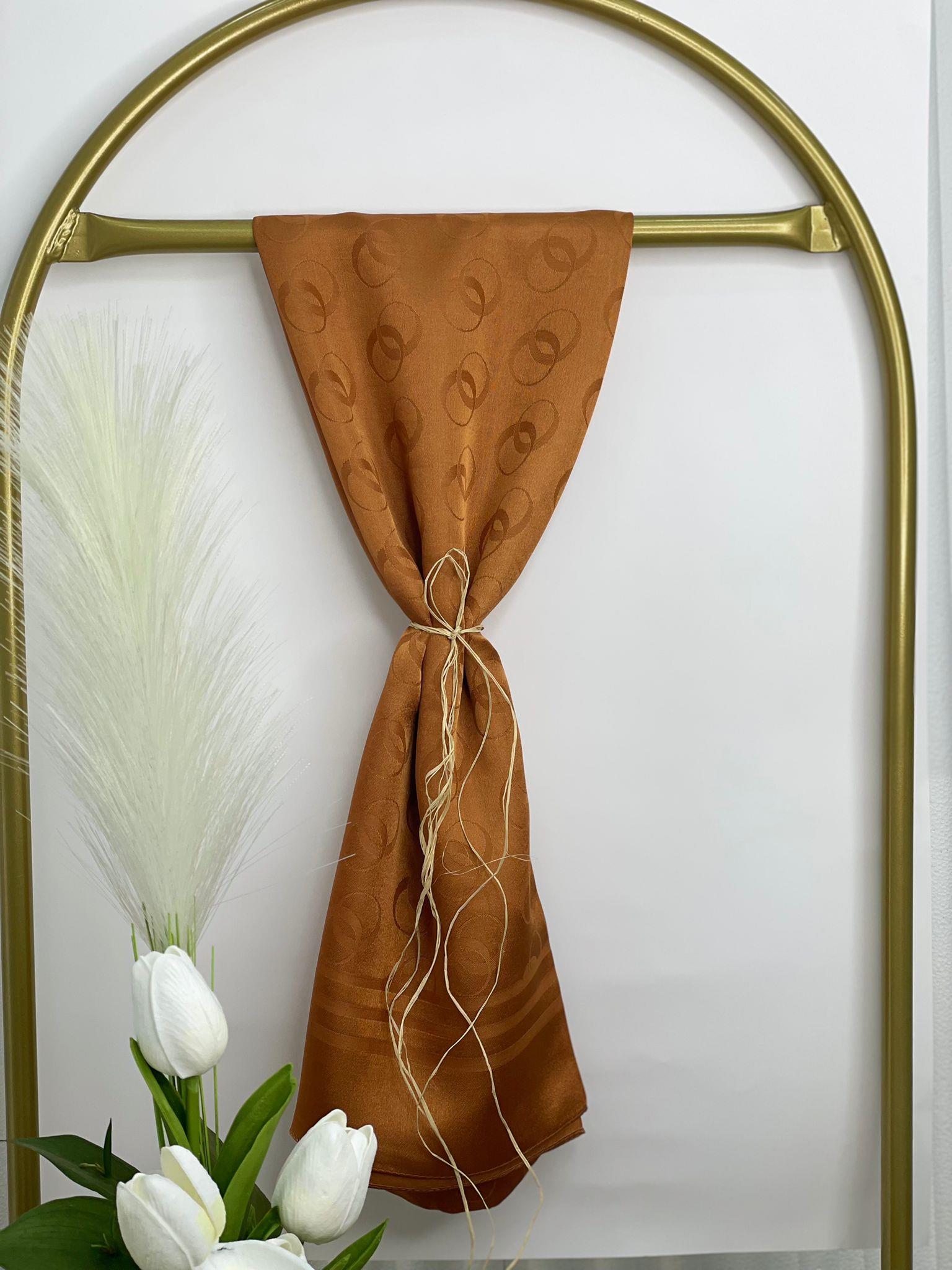 HALKA DESEN ŞAL TURUNCU