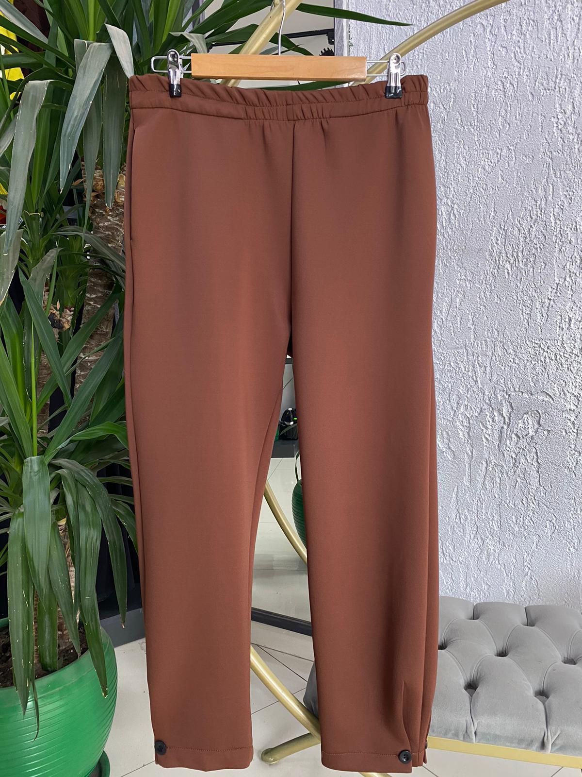 PİLİSE 26048 SCUBA PANTOLON DÜĞMELİ  AÇIK KAHVE L-XL