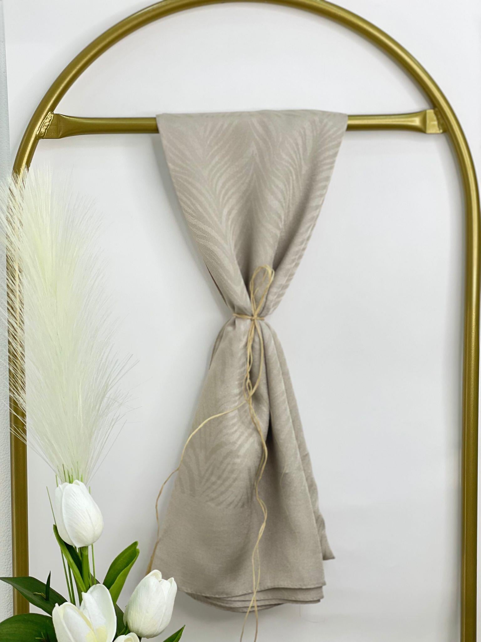 ZEBRA DESEN ŞAL KREM