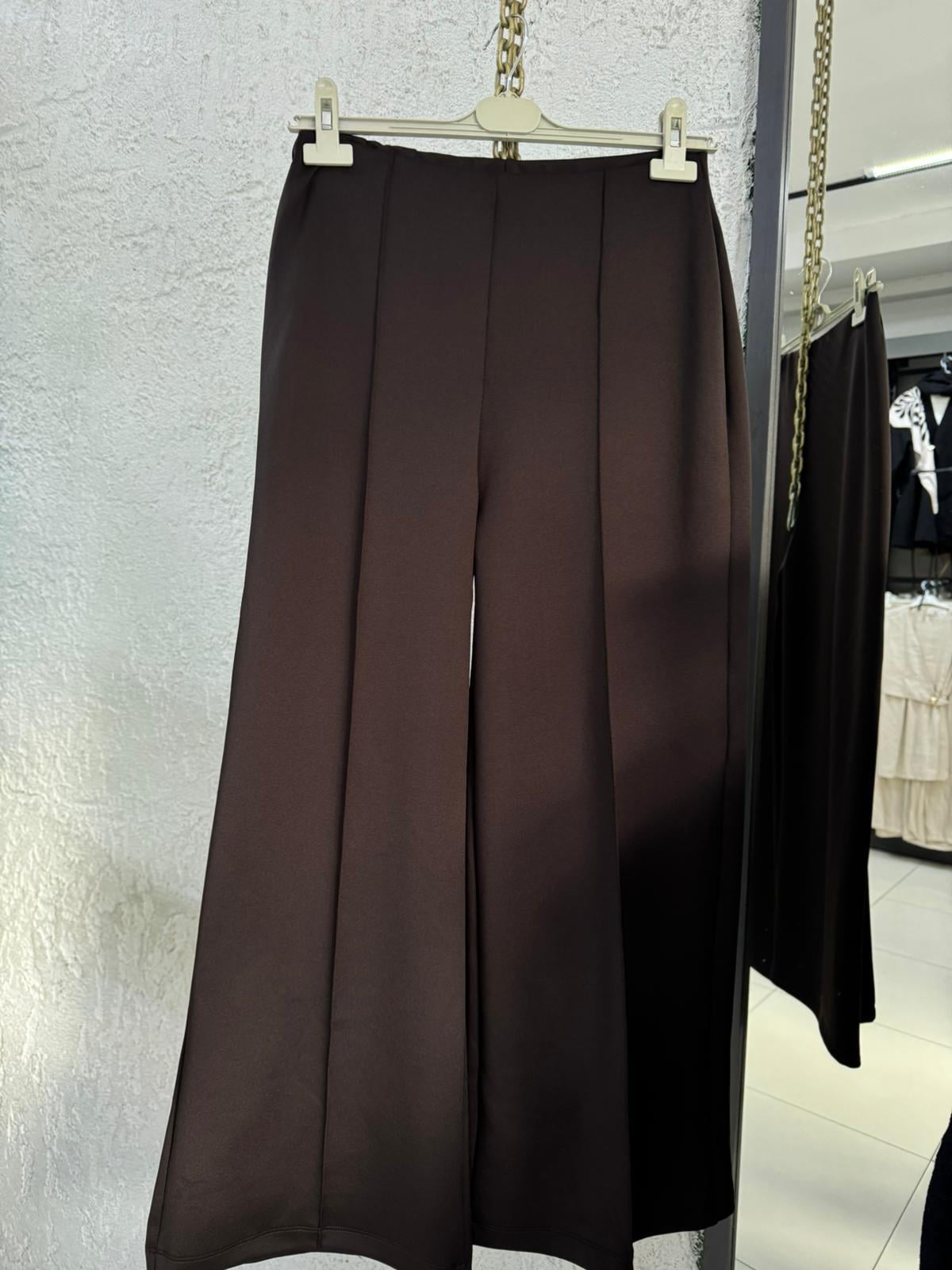 0033 BORU PAÇA SCUBA PANTOLON KAHVERENGİ