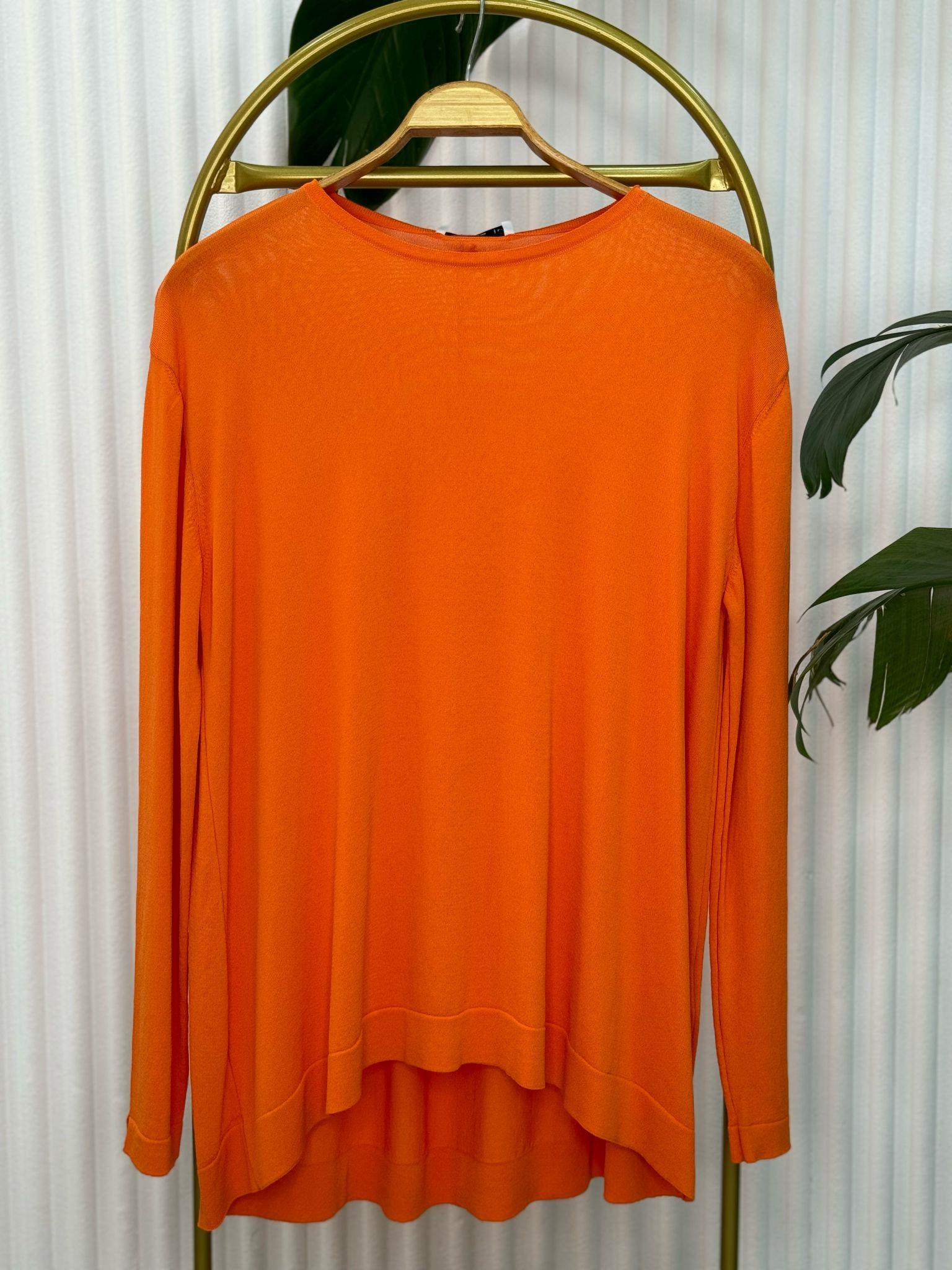 10481 MERSERİZE TUNİK  TURUNCU 