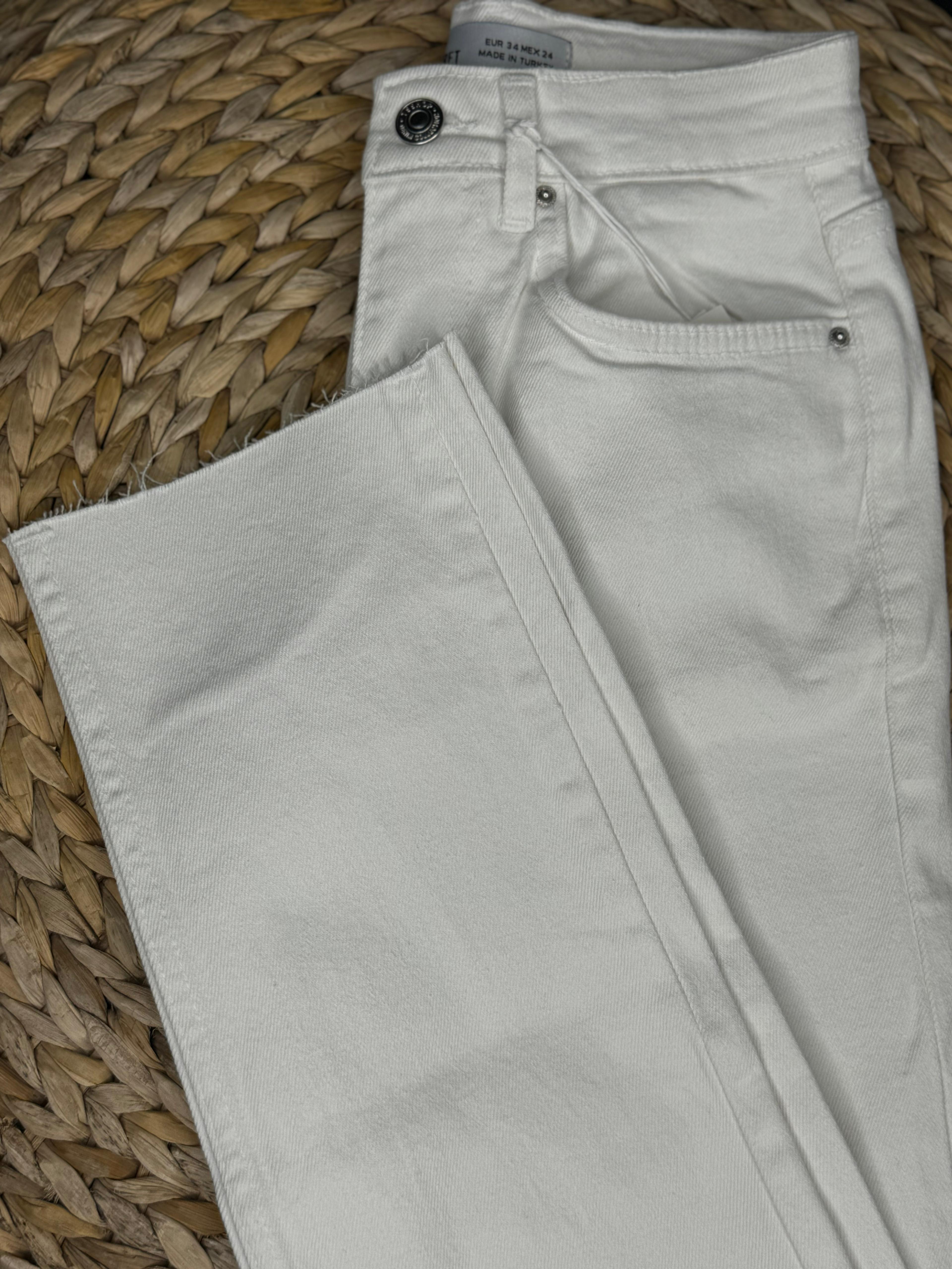 1055 KOT PANTOLON BEYAZ