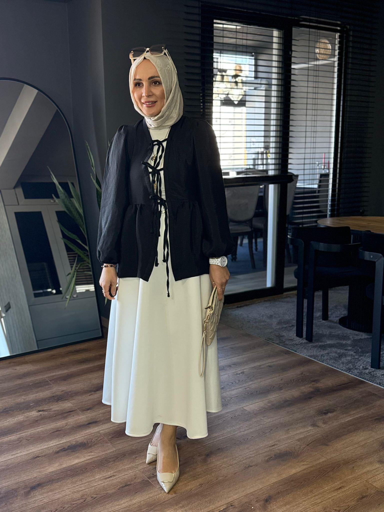 1127 KİMONO GÖMLEK SİYAH 