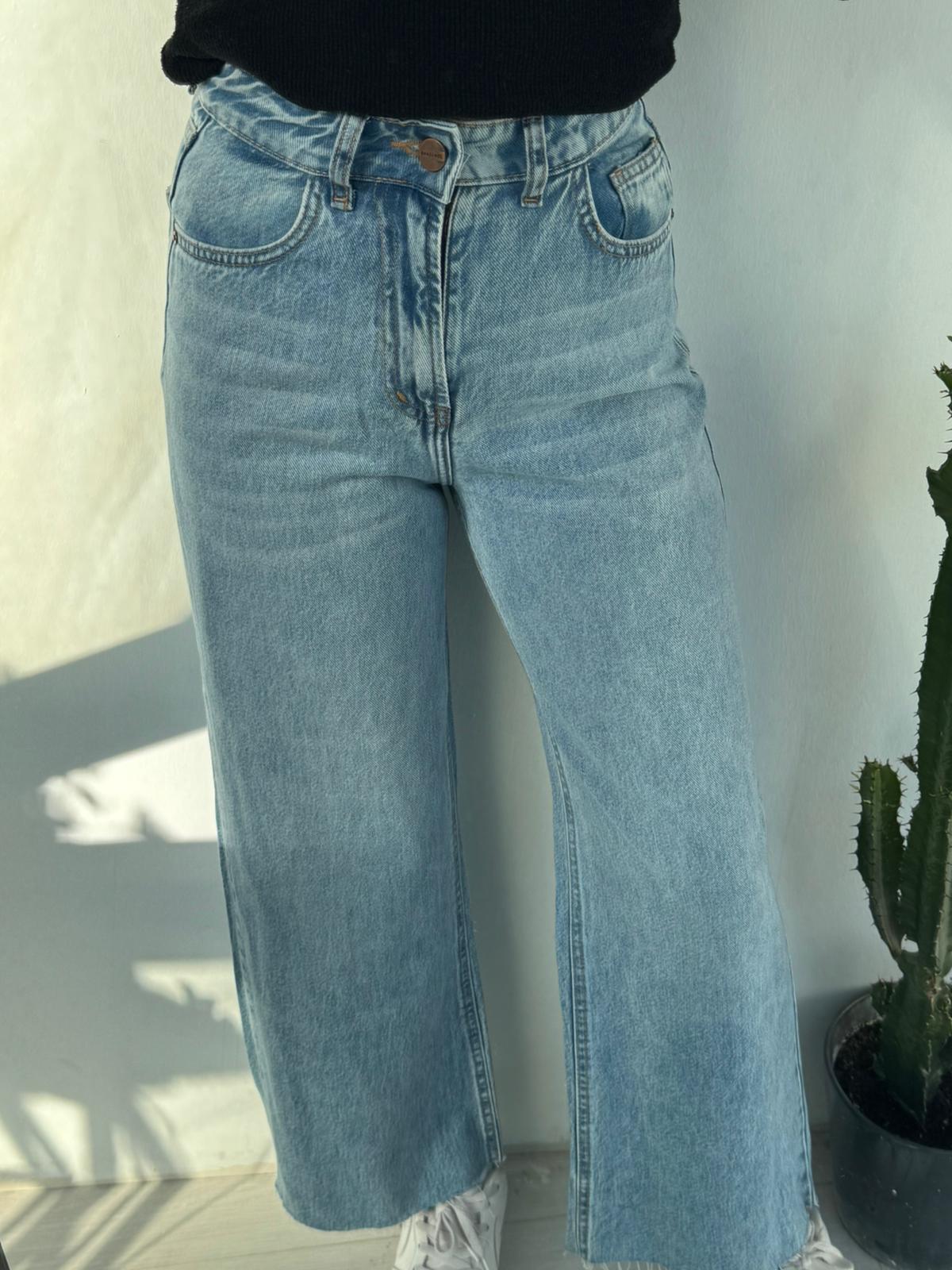 2002 GENİŞ PAÇA JEAN BUZ MAVİSİ 