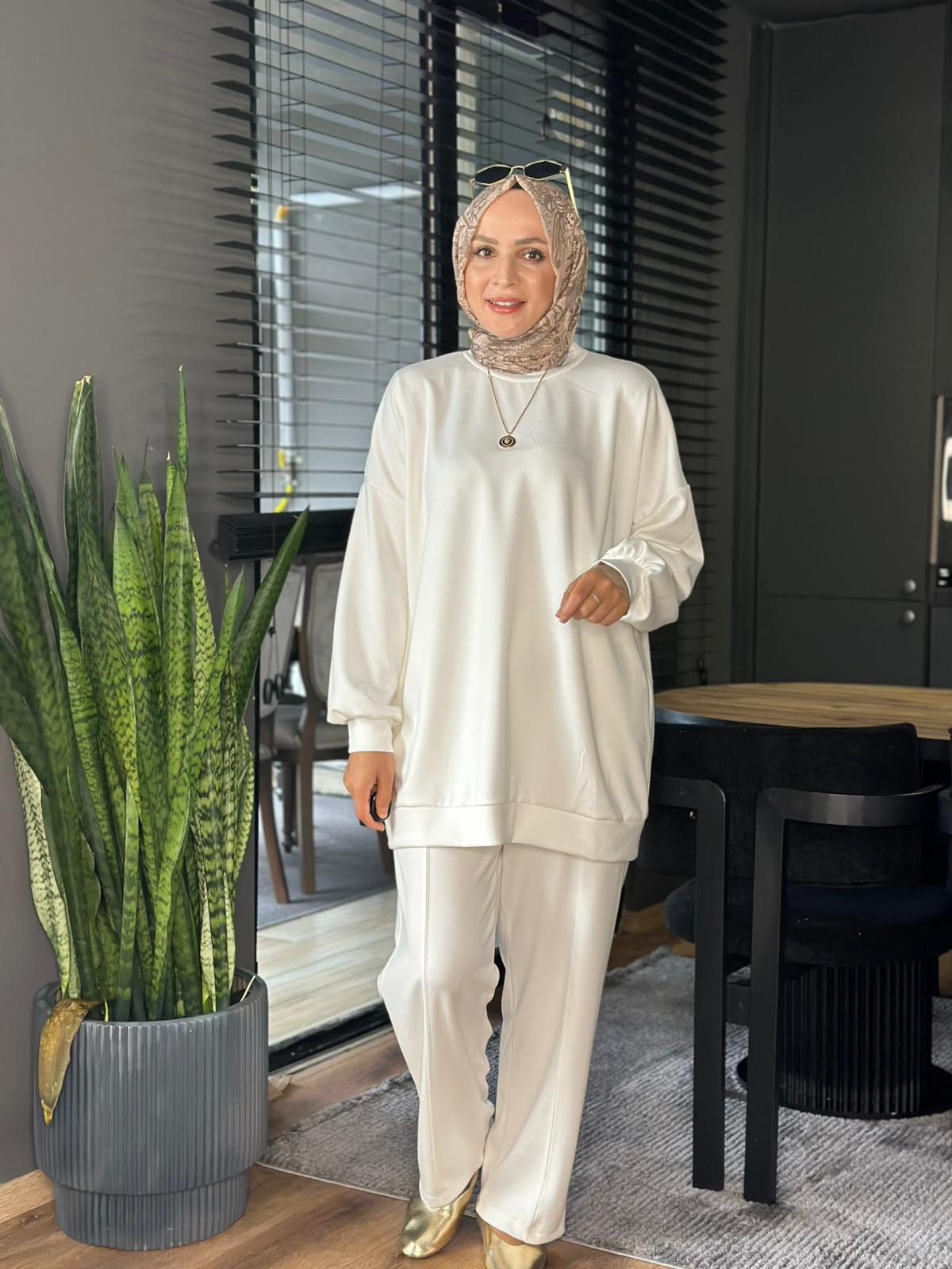 22602 RAHAT İKİ İPLİK TAKIM BEYAZ