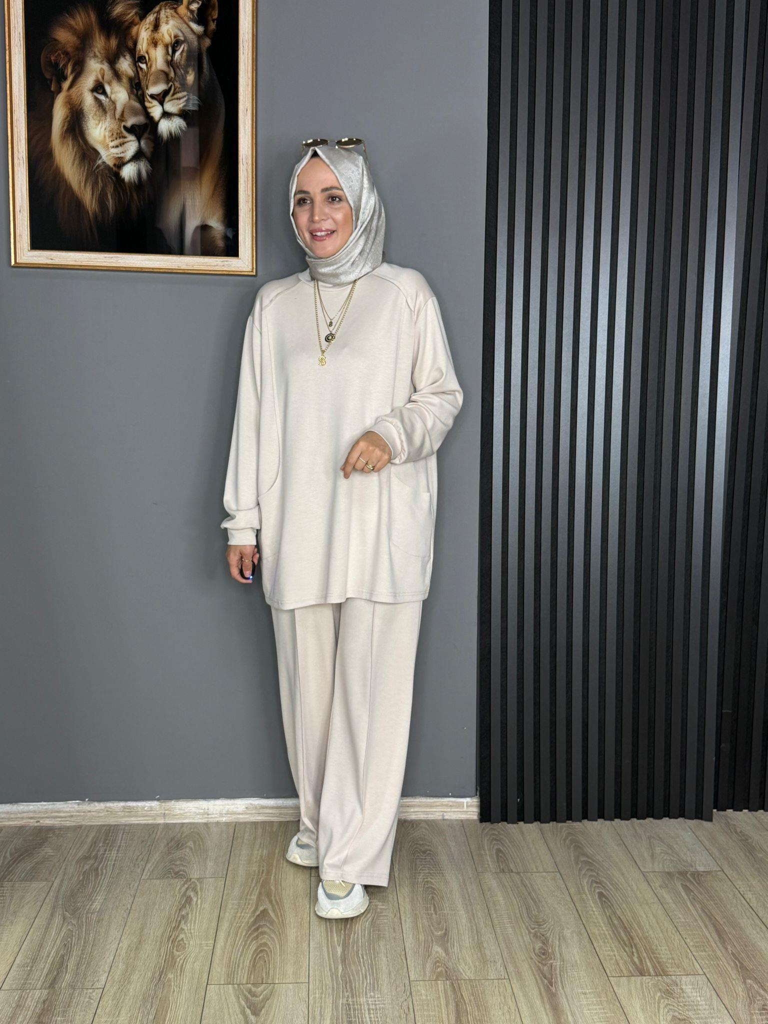 22629 CEPLİ OYSHO TAKIM KREM