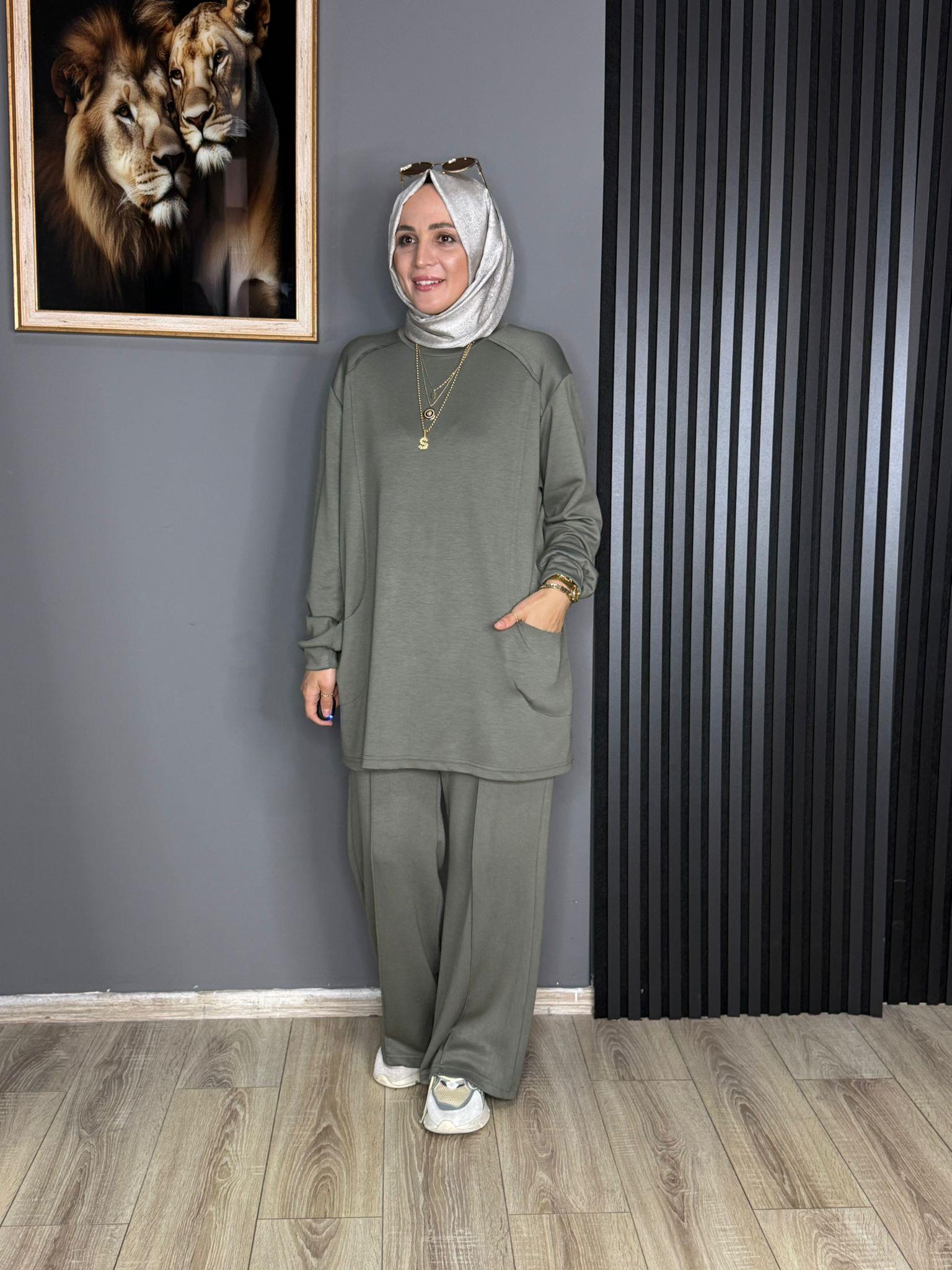 22629 CEPLİ OYSHO TAKIM MİNT YEŞİLİ 