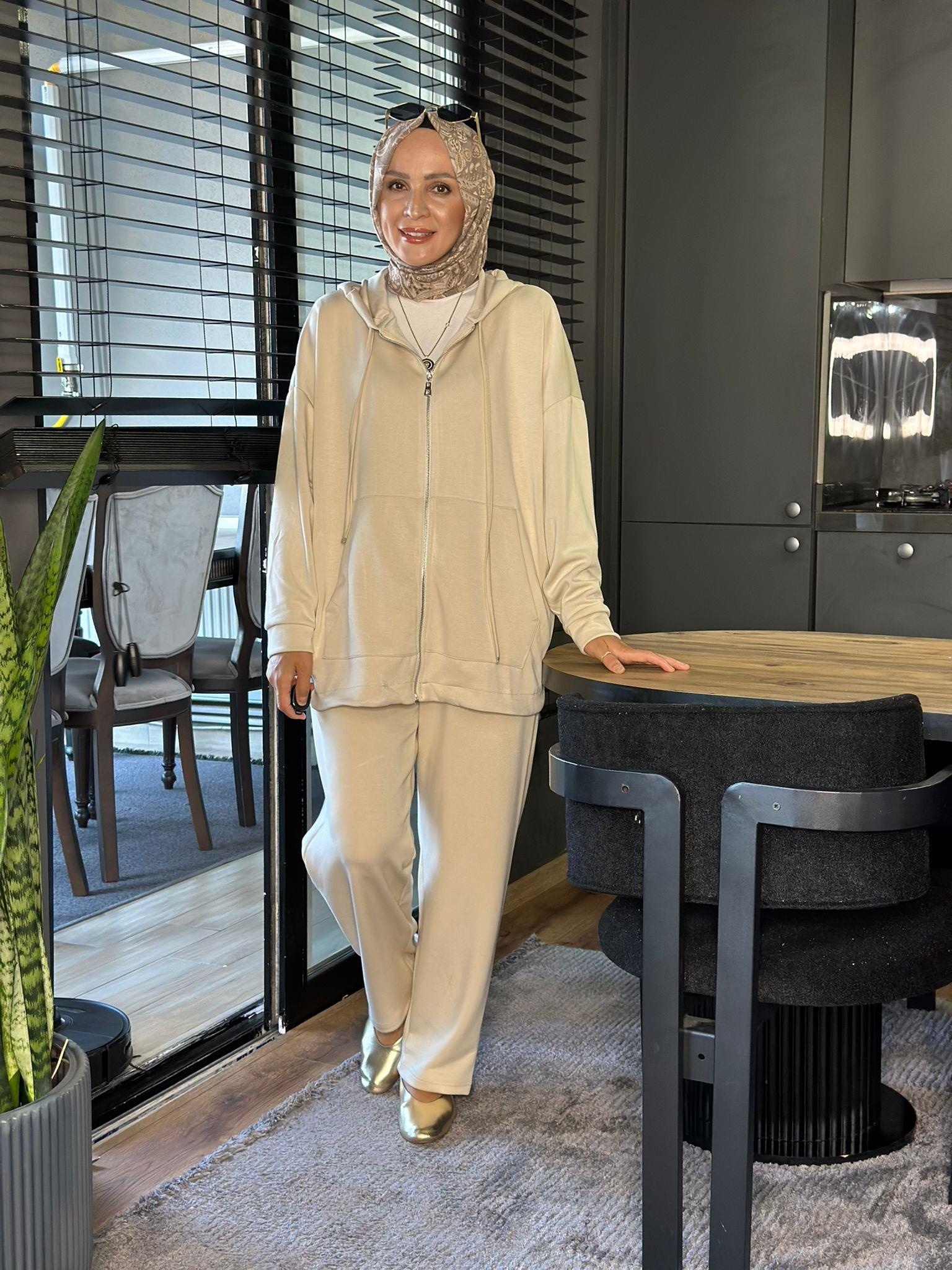 22742 KAPUŞONLU OYSHO TAKIM BEJ 