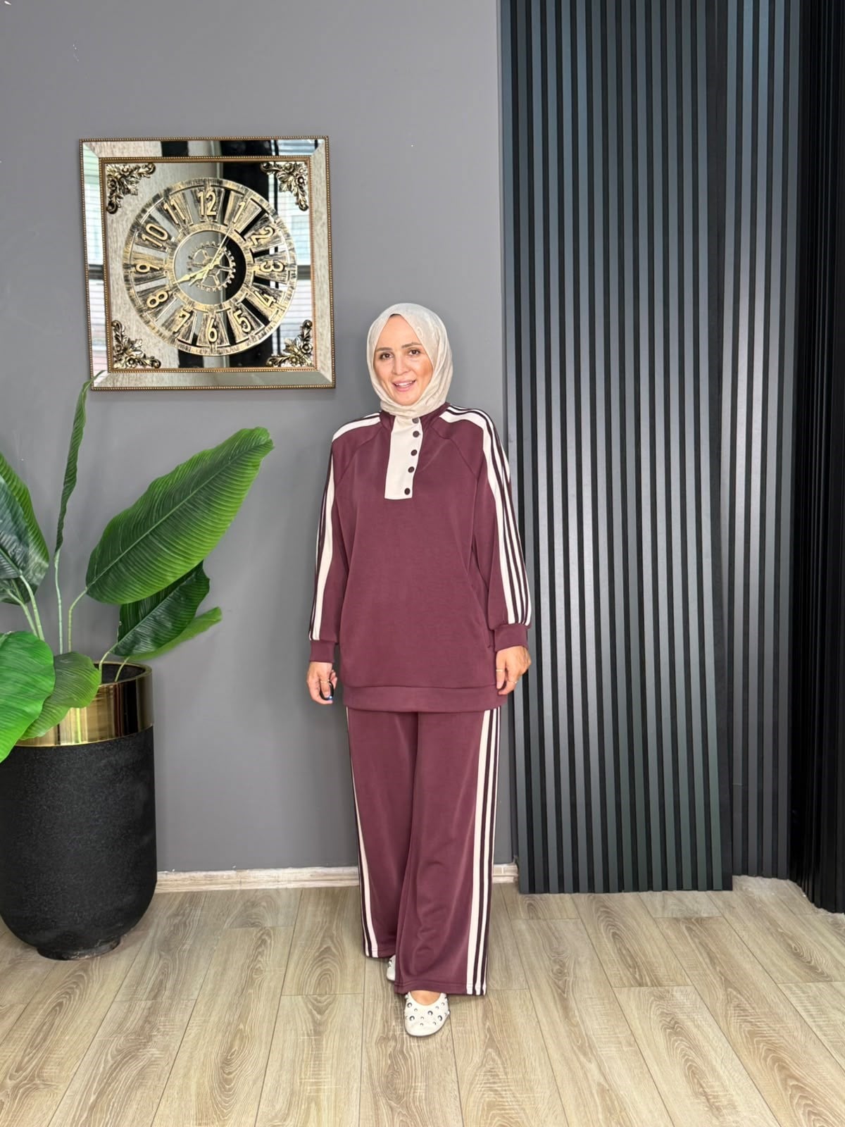 22936 LİNE TAKIM BORDO  