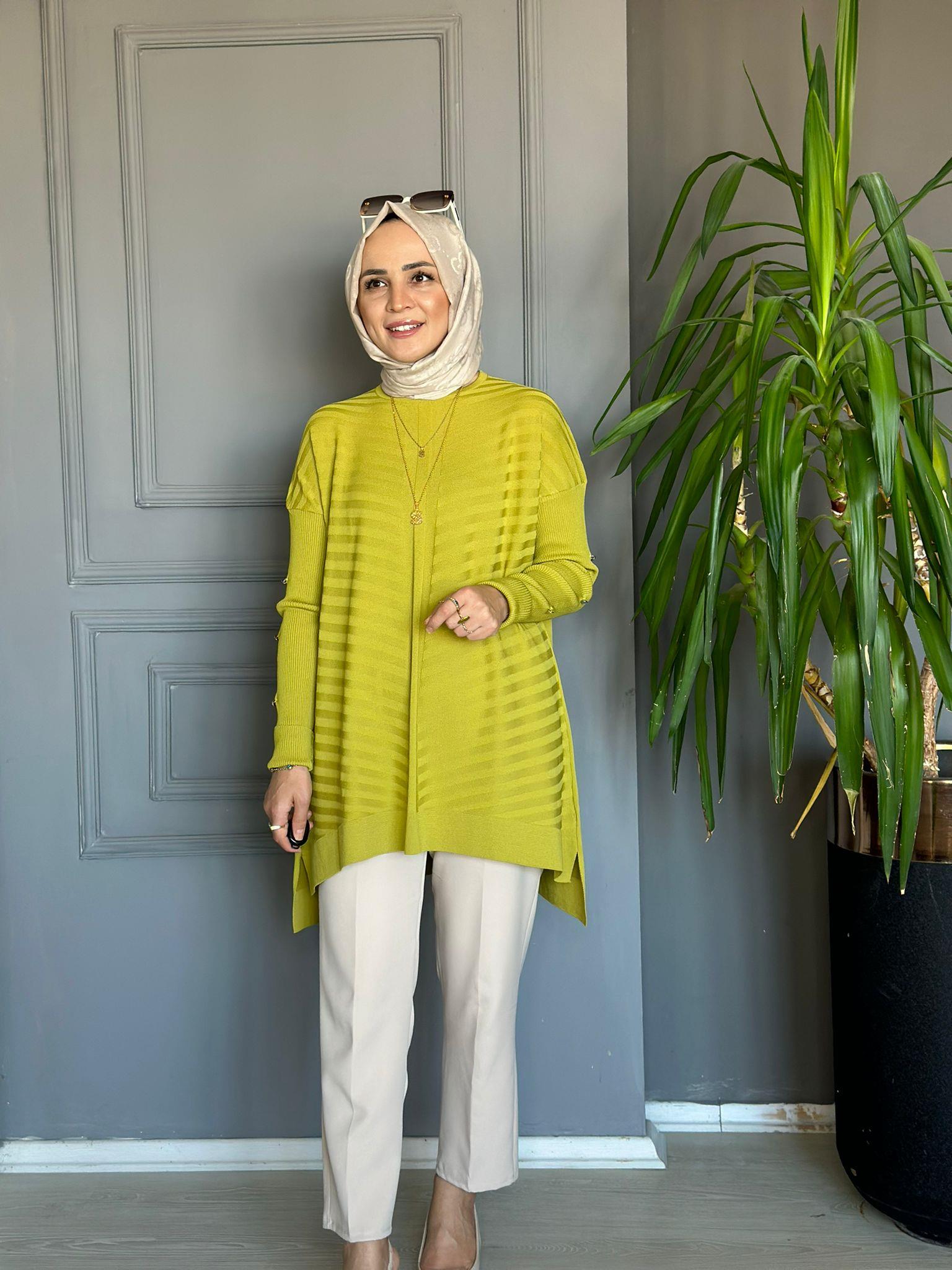 23719 KOL DETAY MERSERİZE YAĞ YEŞİL