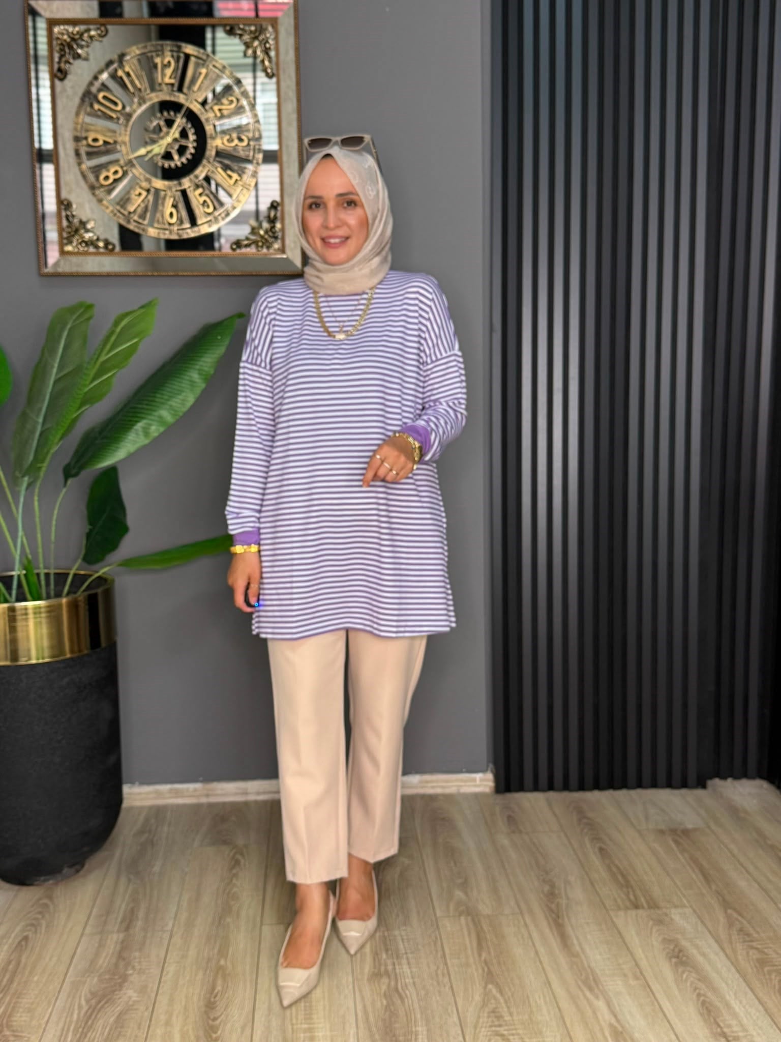 24093 ÇİZGİLİ PENYE MOR STD