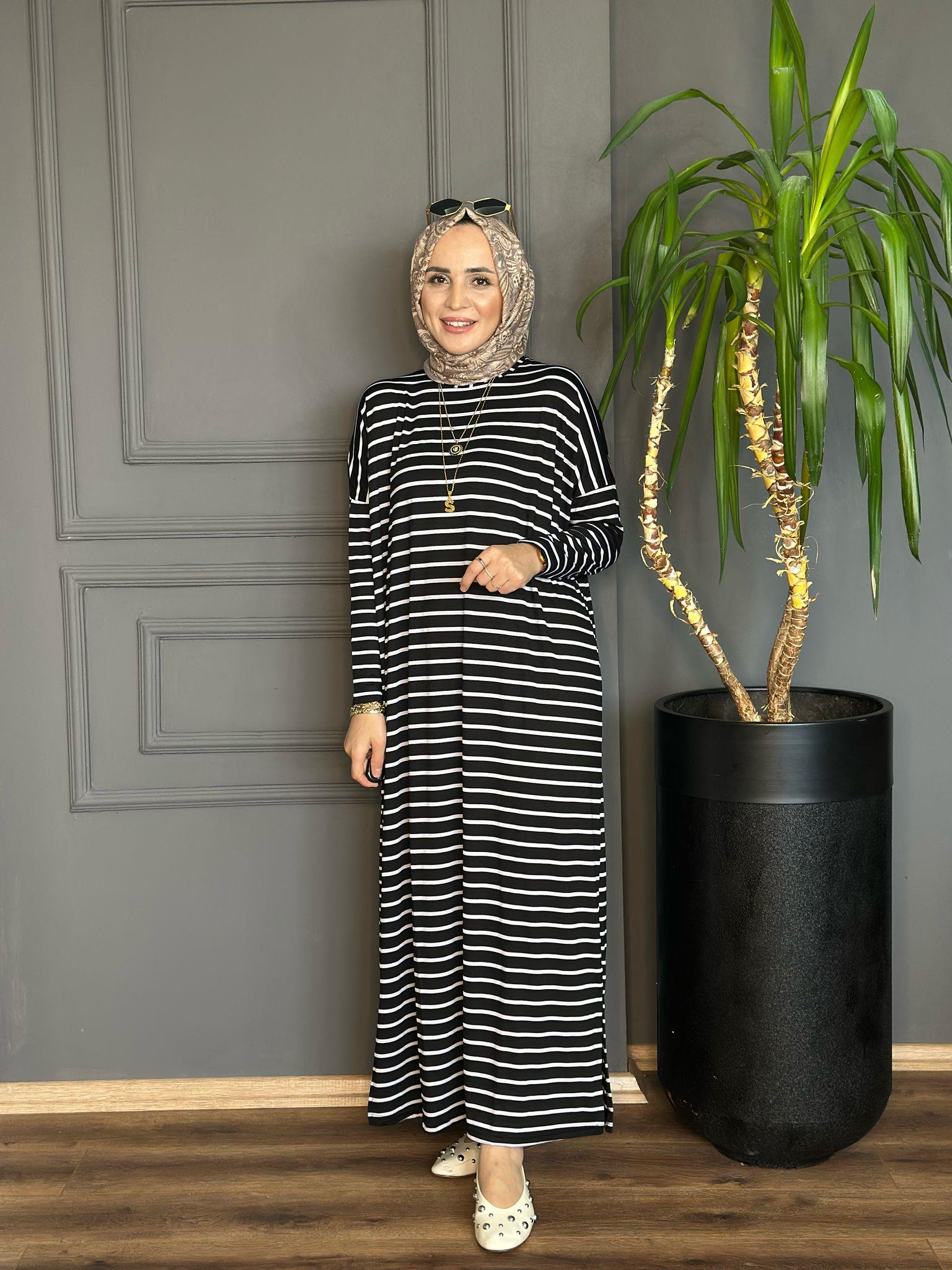 24121 SİYAH PENYE ELBİSE SDT