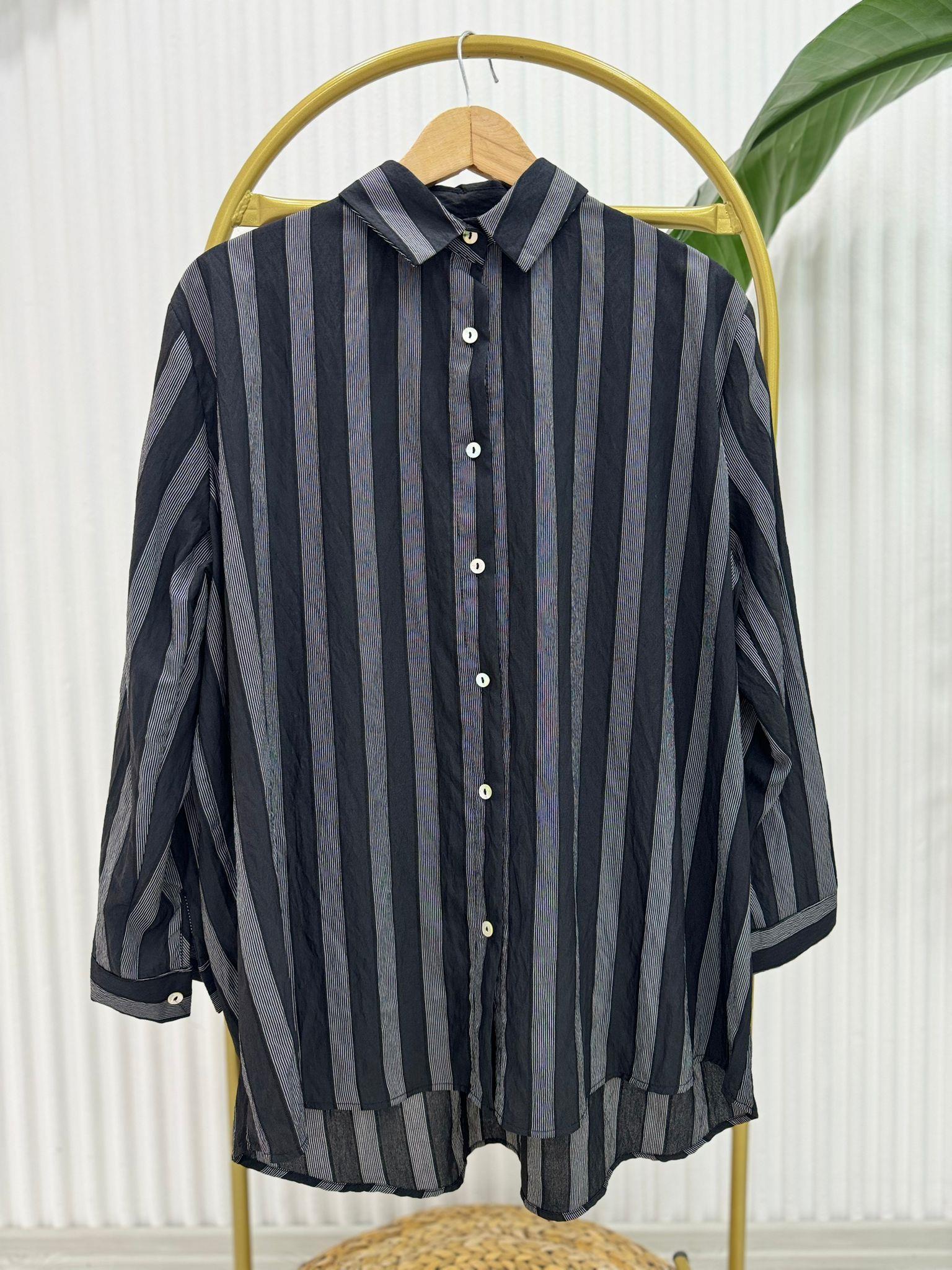 24199 YAZLIK GÖMLEK SİYAH 