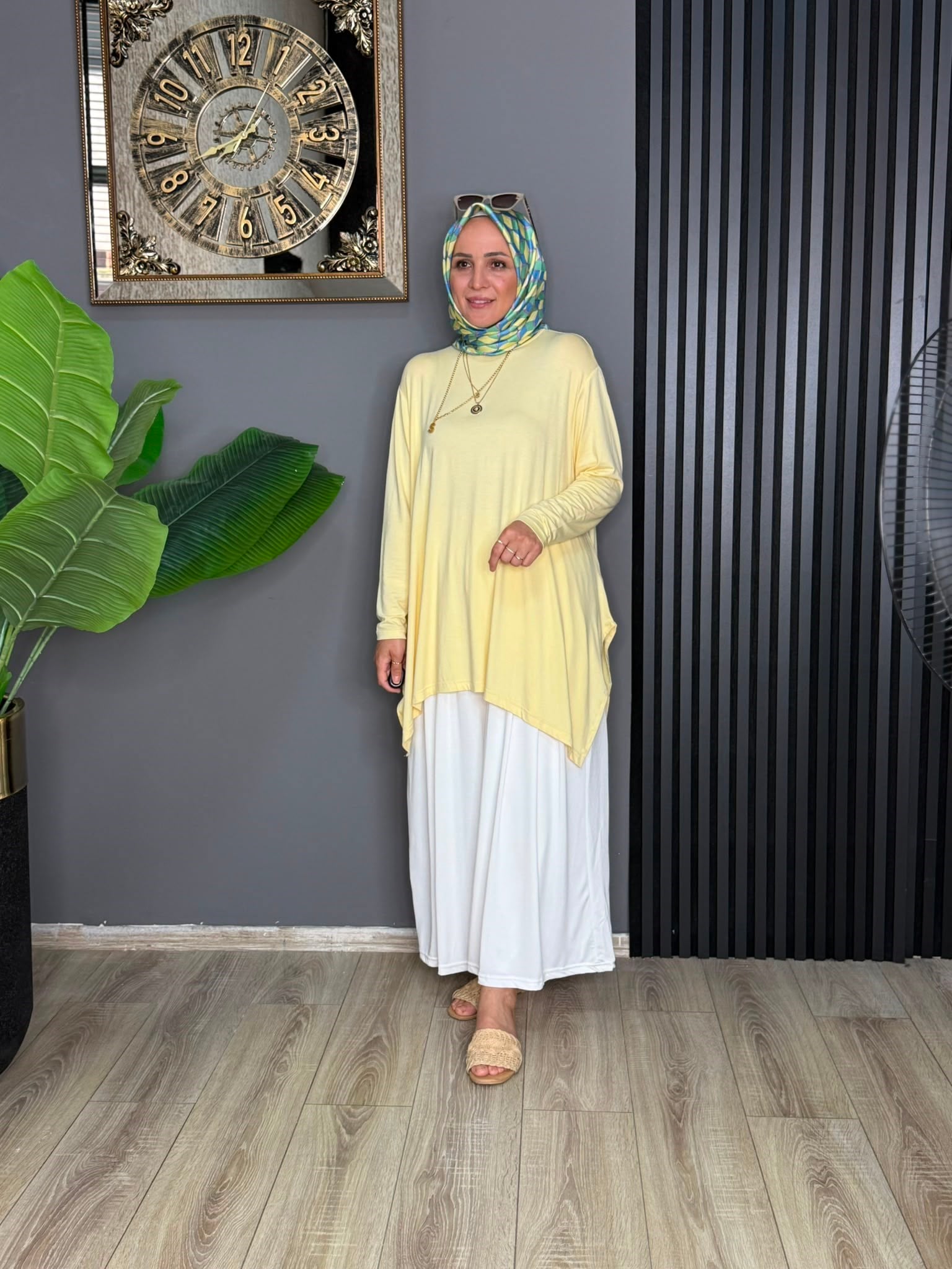 24278  PENYE KUMAŞ TUNİK TEREYAĞ SARISI STD 