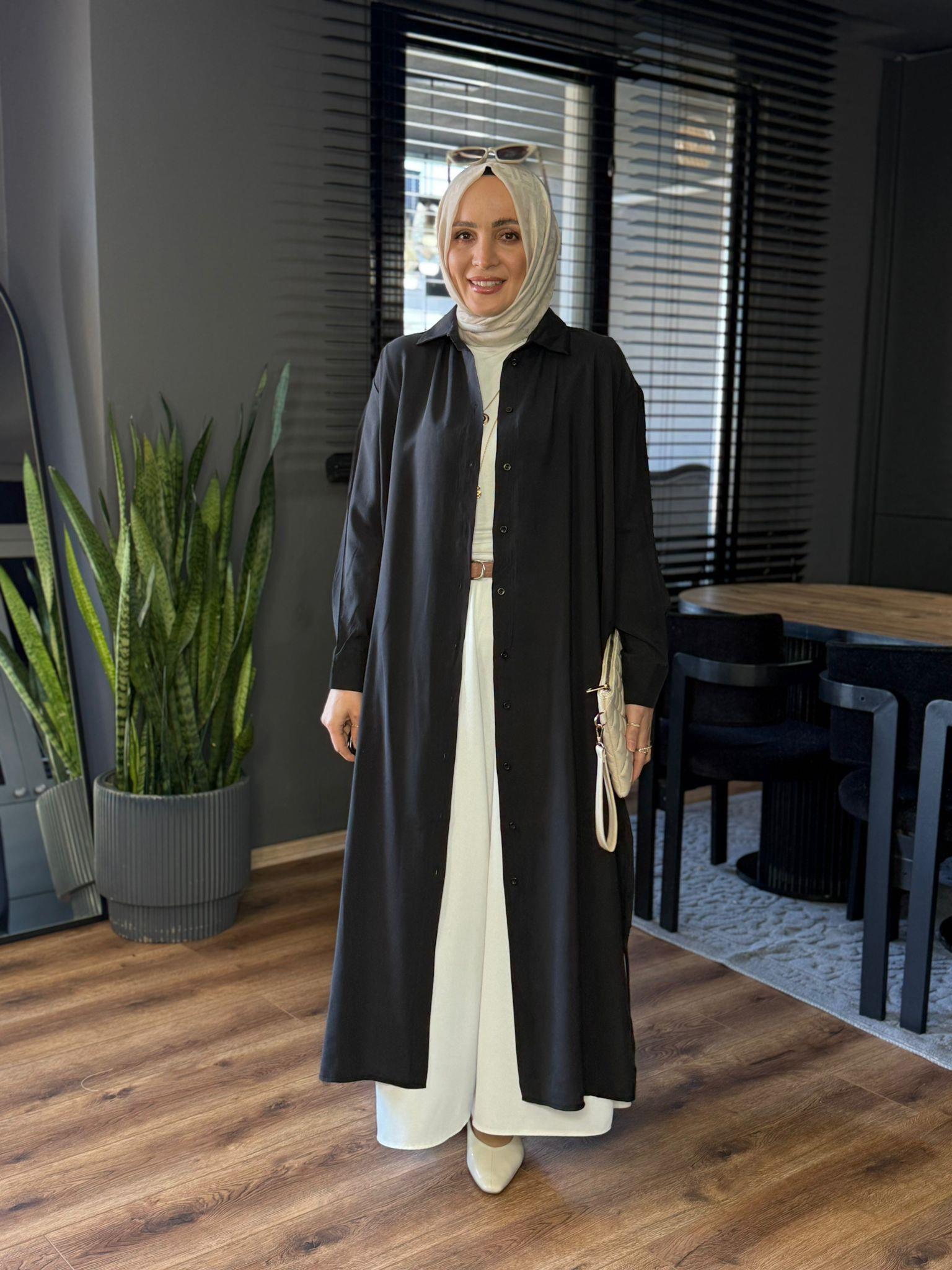 24308 TAM BOY GÖMLEK SİYAH 