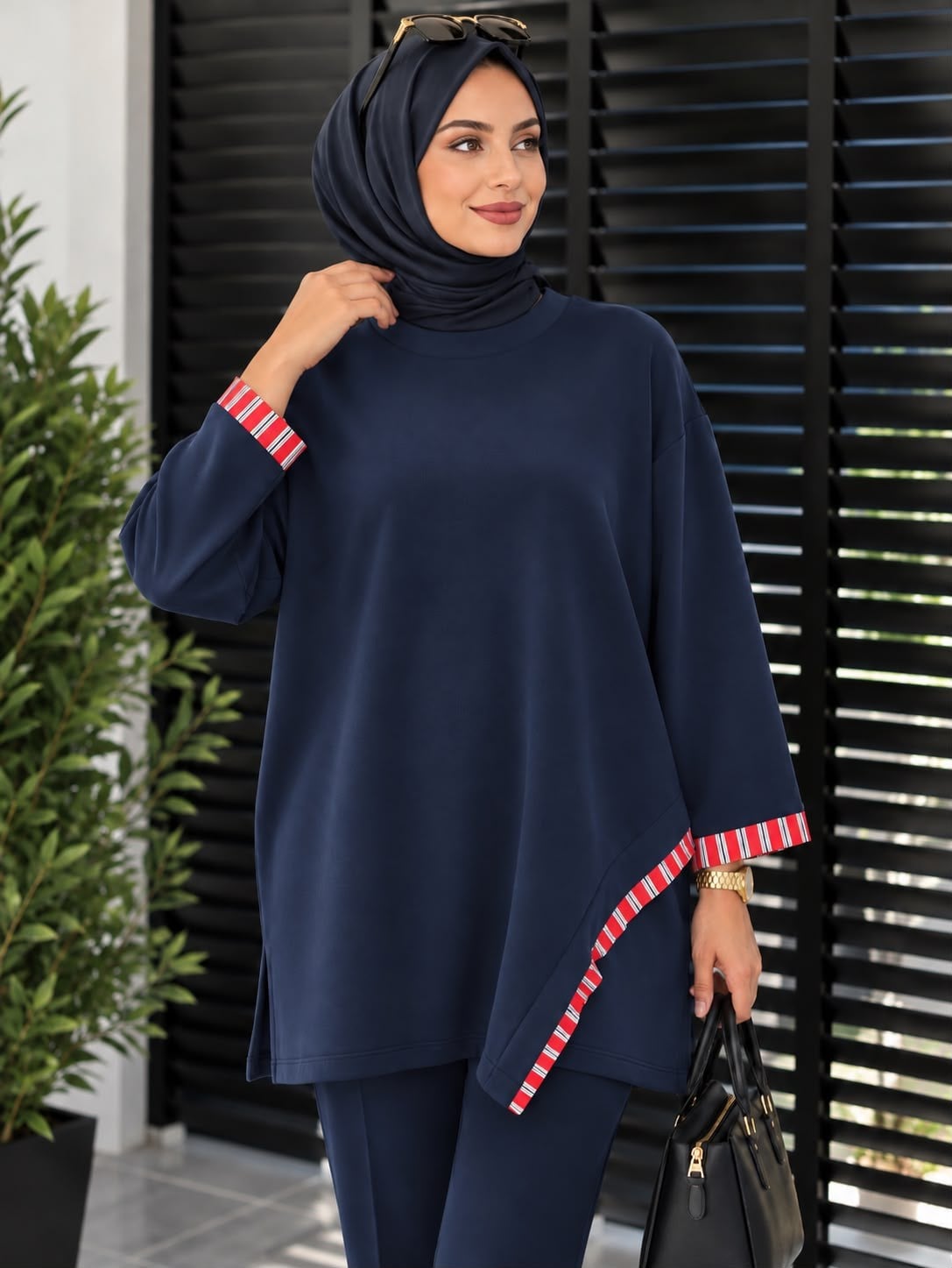 24465 COOKİE TUNİK LACİVERT 