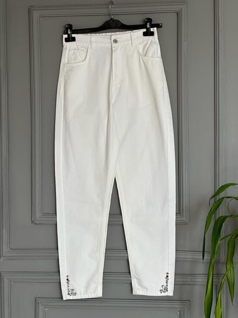 2698 KOT PANTOLON BEYAZ 