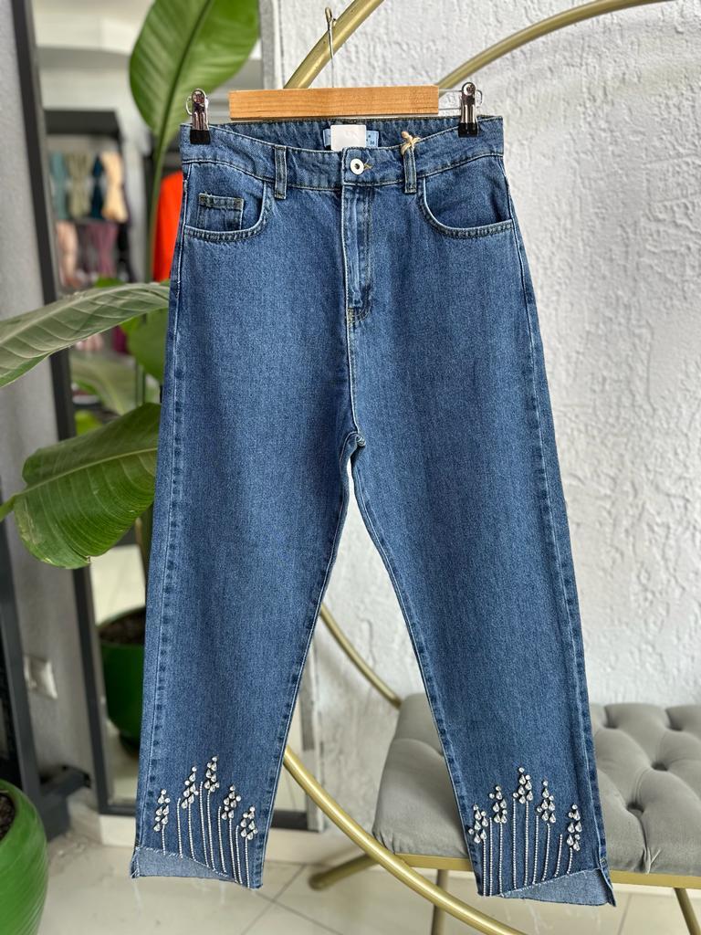 2717 KOT PANTOLON 40 BEDEN MAVİ