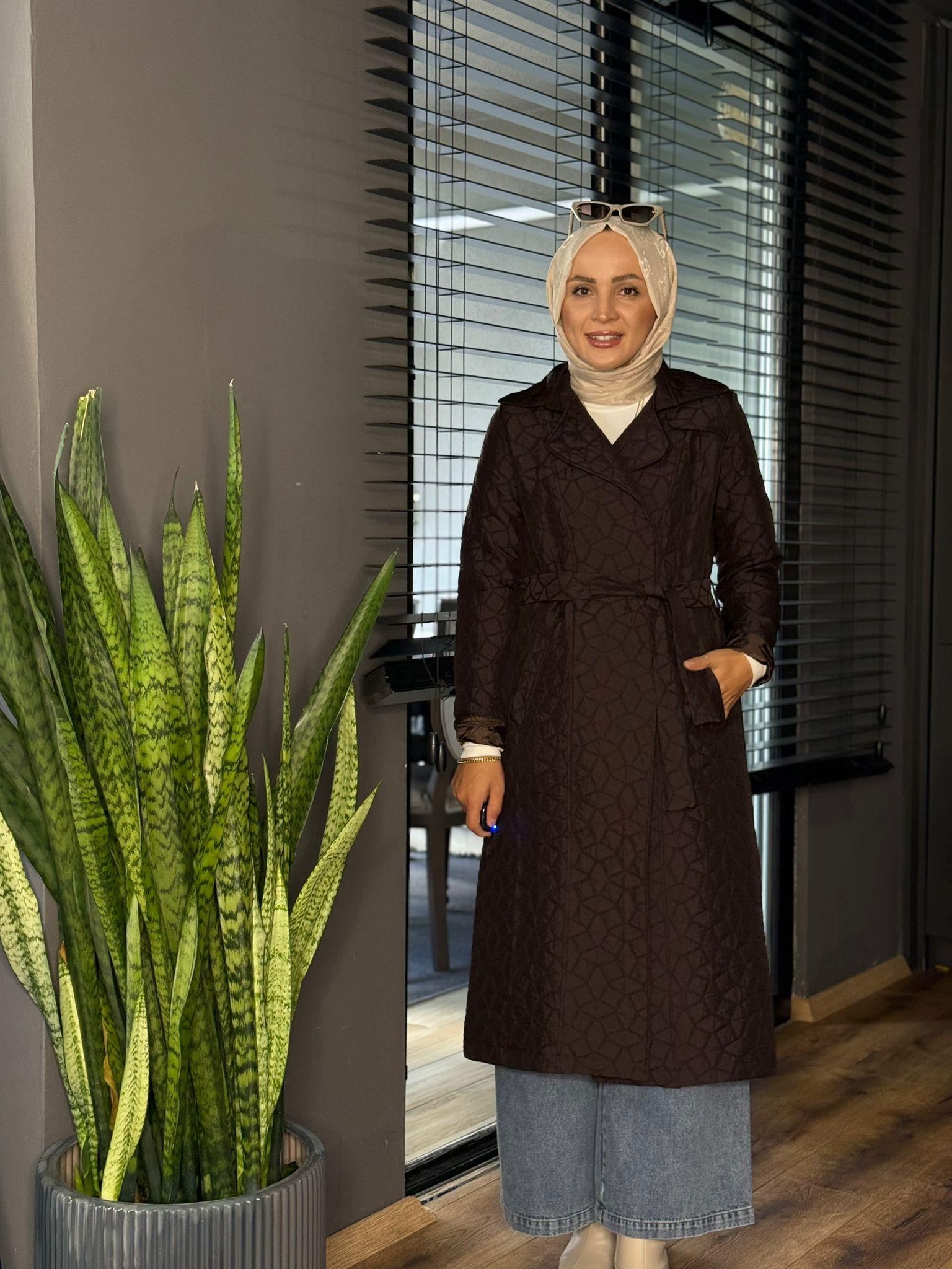 2779 BEL BAĞLAMALI KAPİTONE MONT KAHVERENGİ 