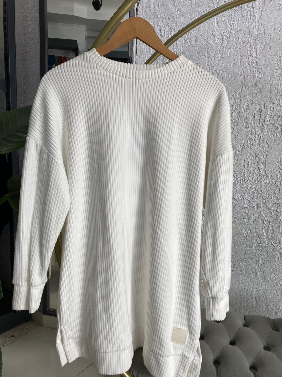 30812 BEYAZ TUNİK S-M