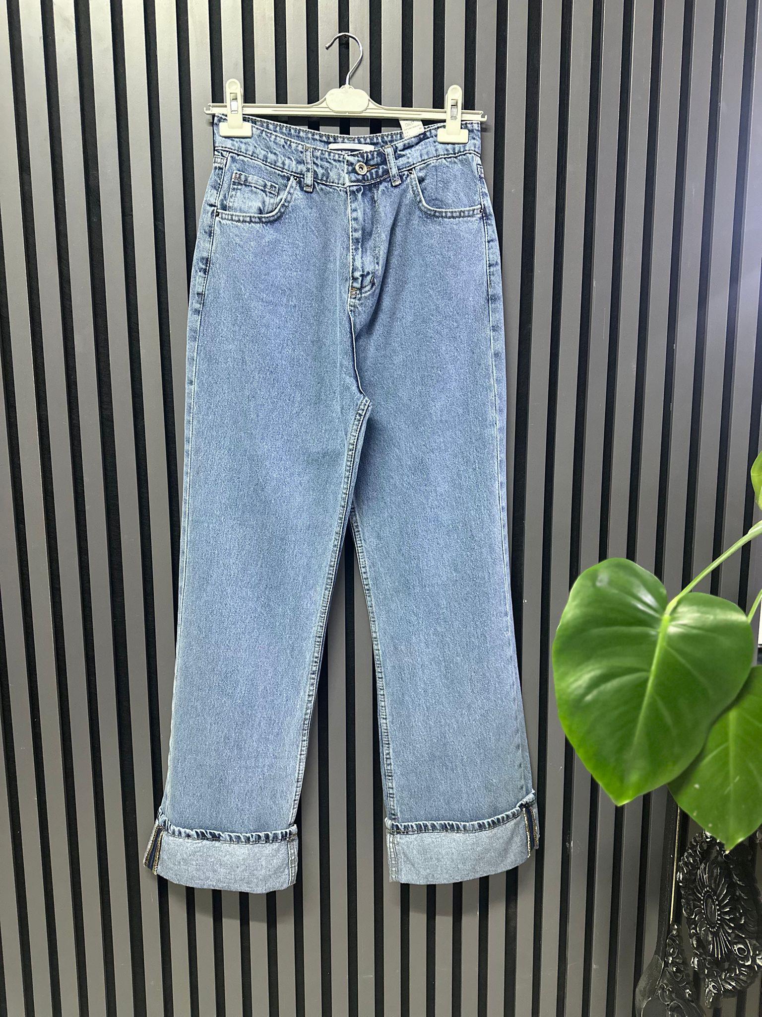 3857 KIVRIK PAÇA DETAYLI JEAN 