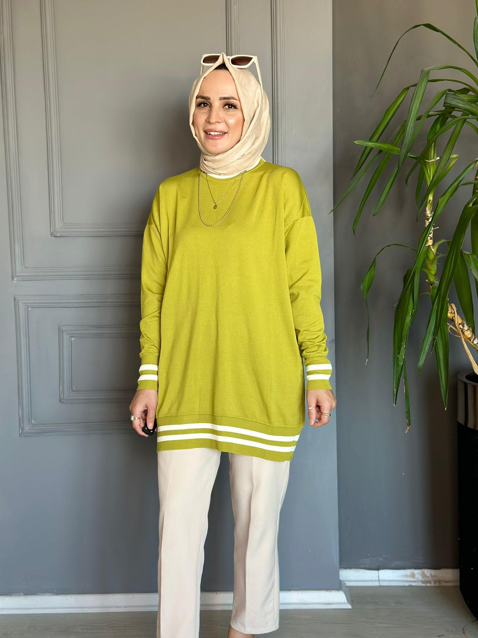 40422  TRİKO  KAZAK YAĞ YEŞİL