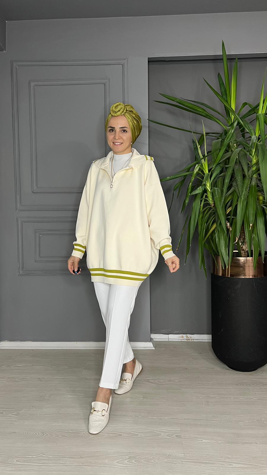 40643 TRİKO KAZAK KREM