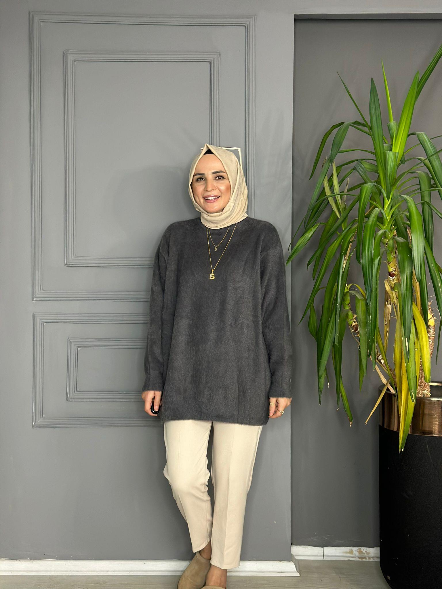 40807 SALAŞ MASSİ MODEL KAZAK GRİ