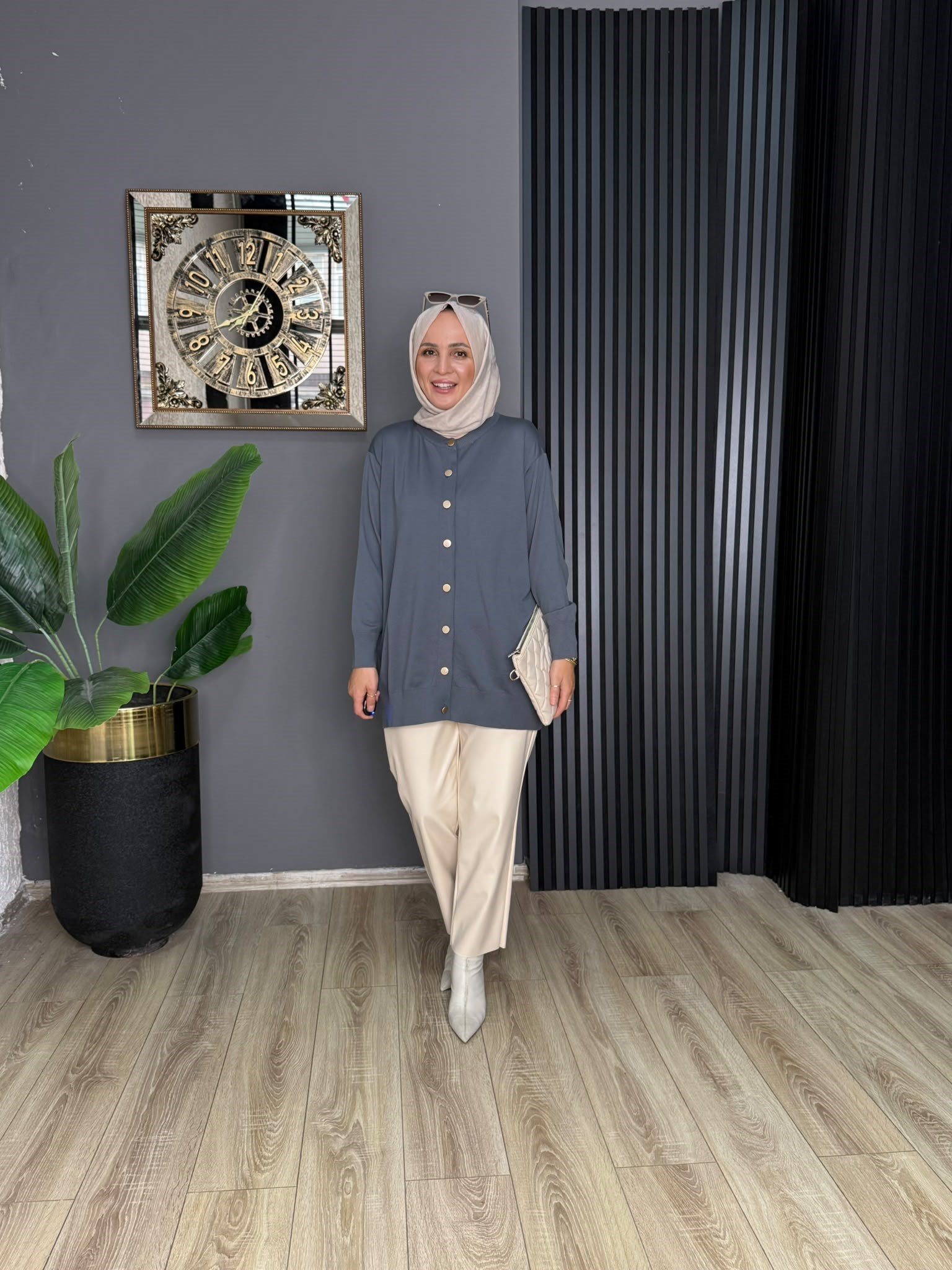 40969 MERSERİZE HIRKA ANTRASİT STD 