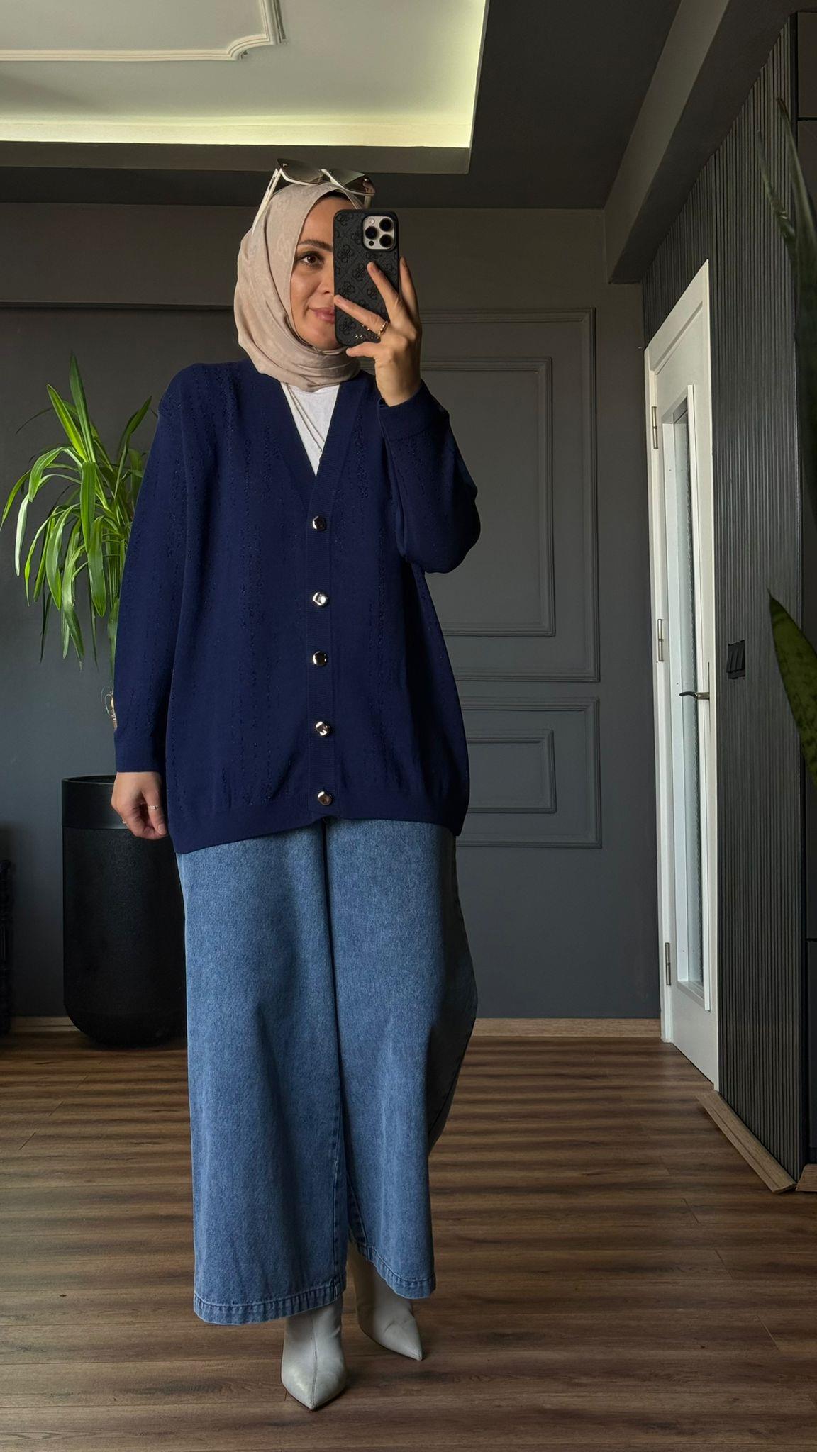 44195 MANOLYA HIRKA LACİVERT 