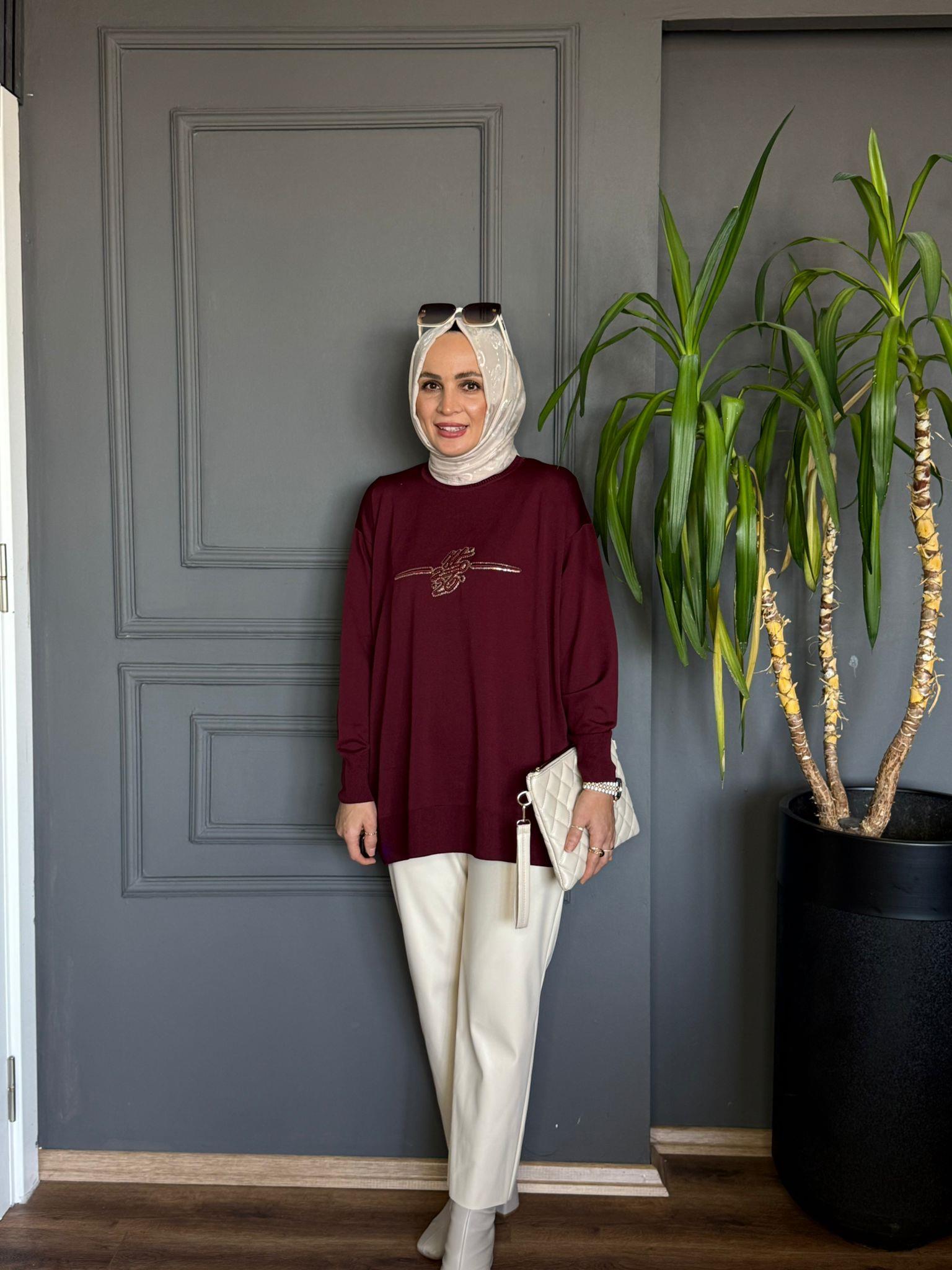 44210 KABARTMA DETAY MERSERİZE BORDO 