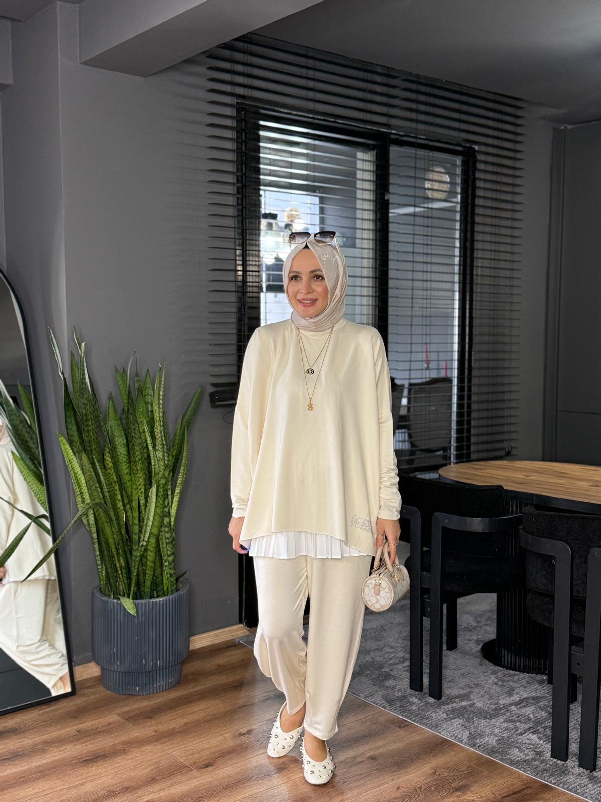 5250 QUEEN TAKIM KREM 