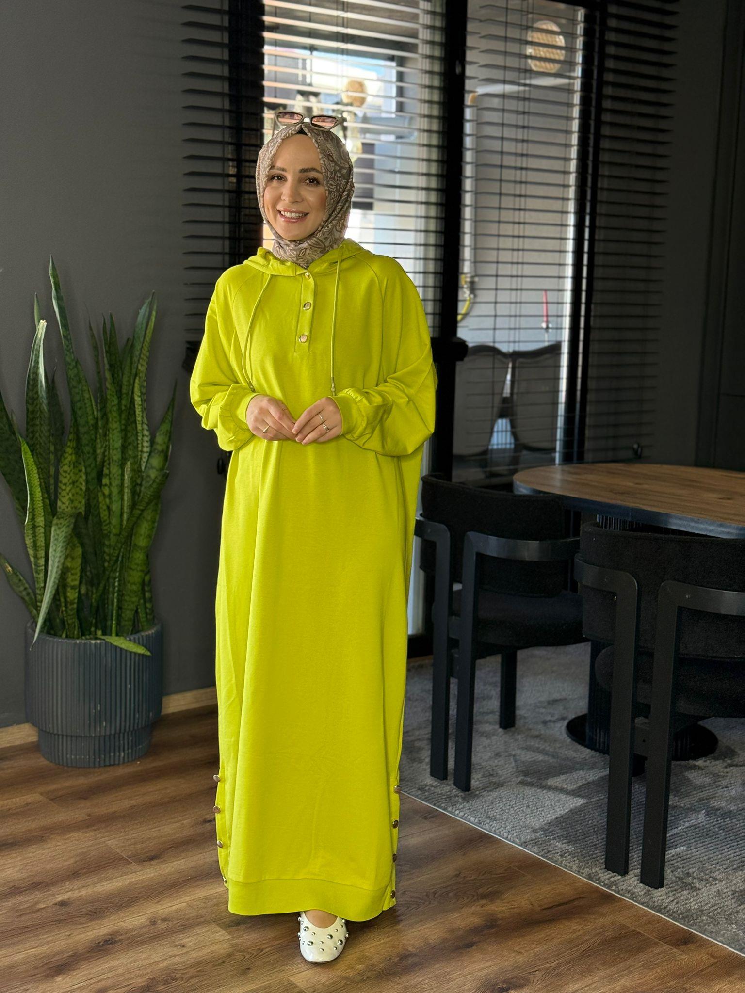 5614 LAL ELBİSE YEŞİL 