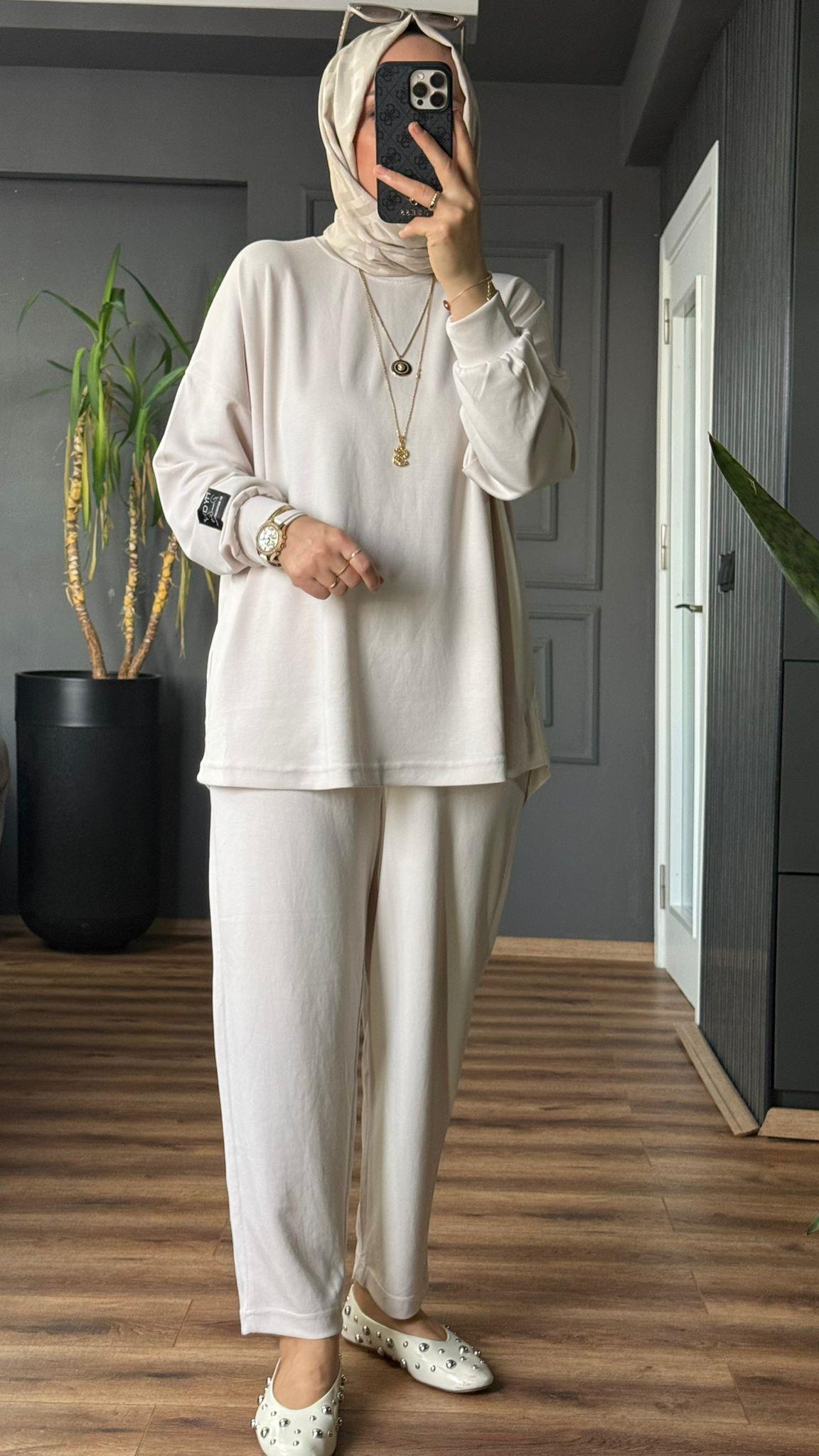 5931 ETİKET DETAY OYSHO TAKIM KREM 