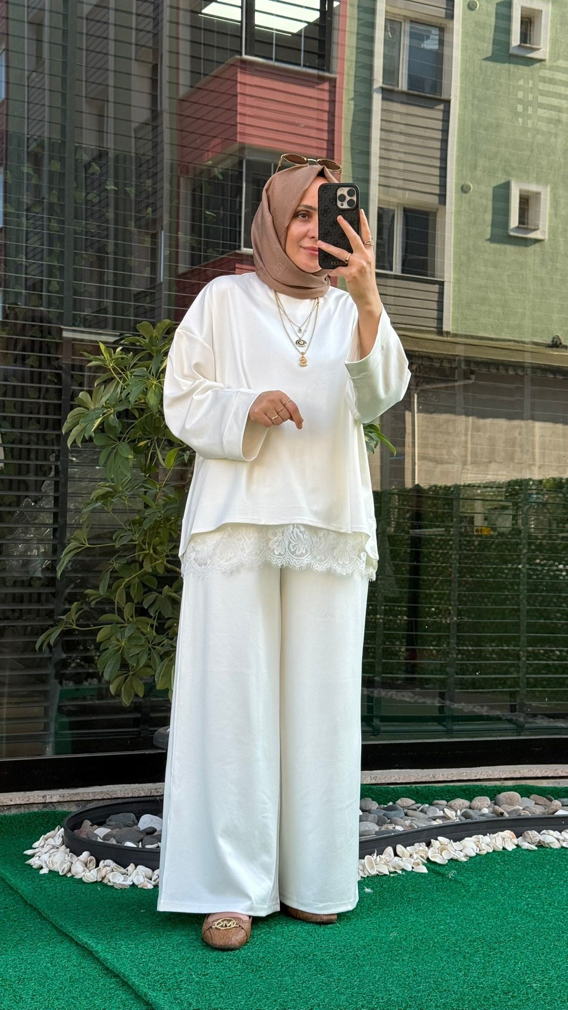 6023 LAVİNYA TAKIM BEYAZ  