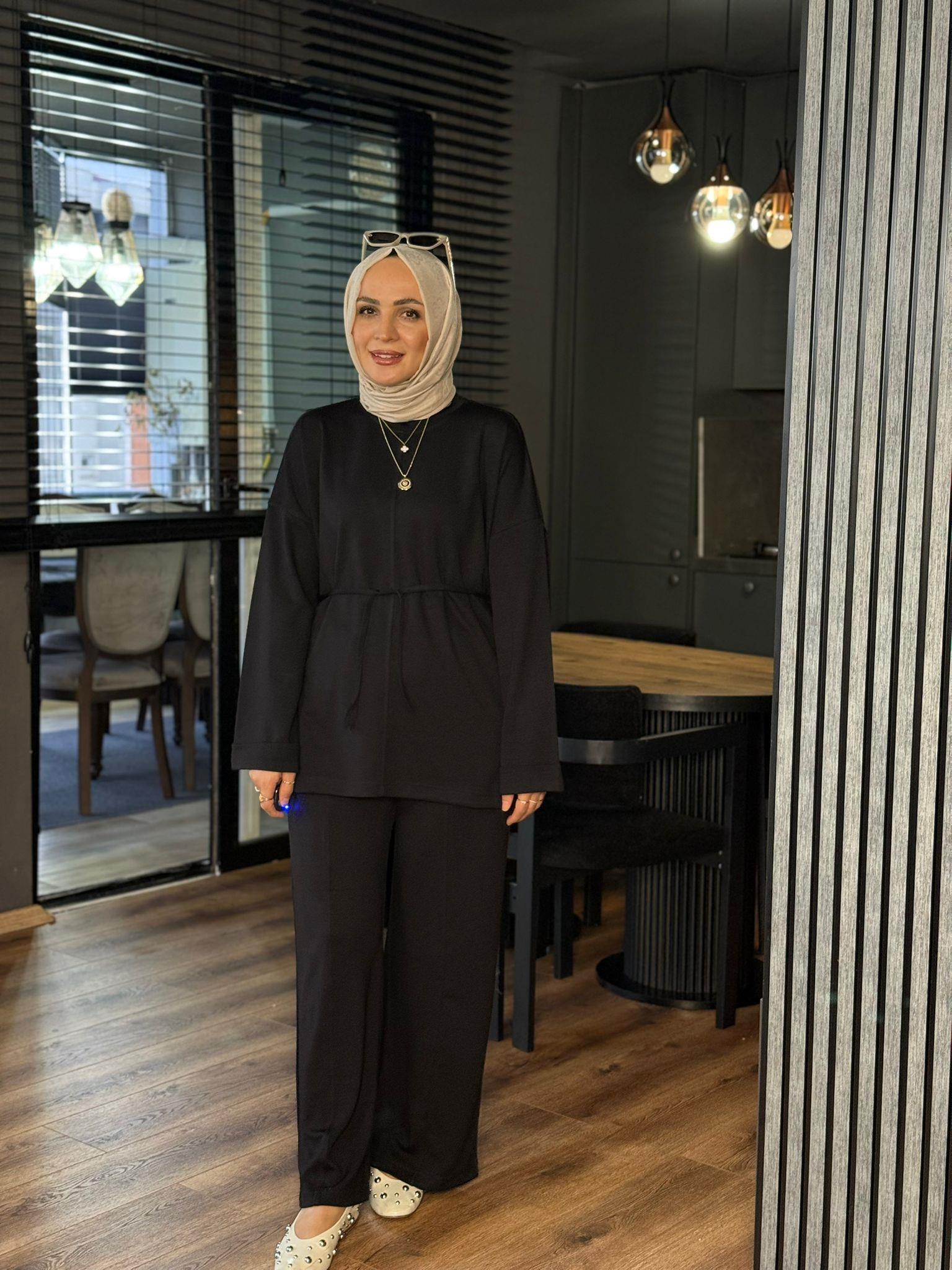 6050 LİLYUM TAKIM SİYAH 